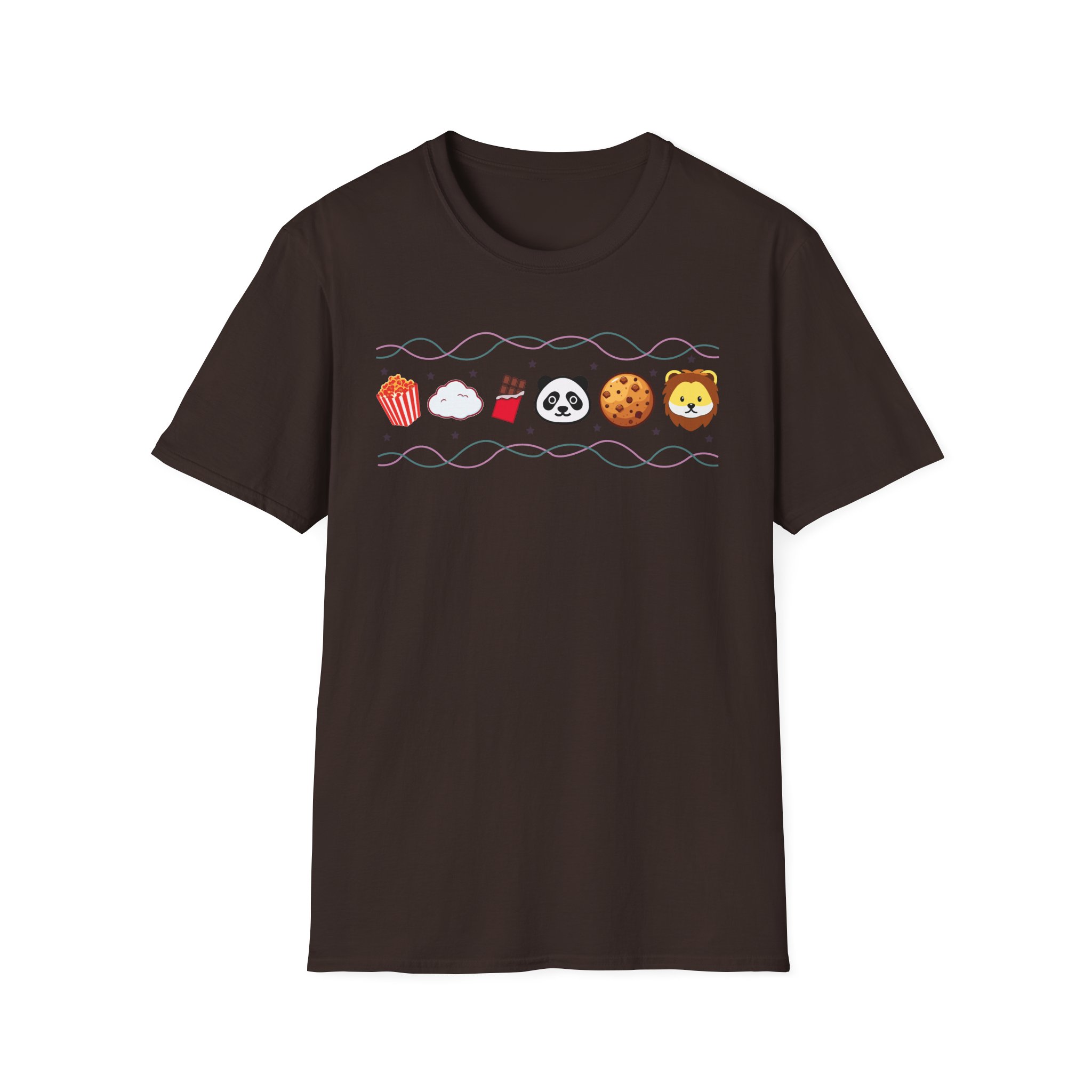 Harlow and Popcorn Emoji Unisex Softstyle T-Shirt