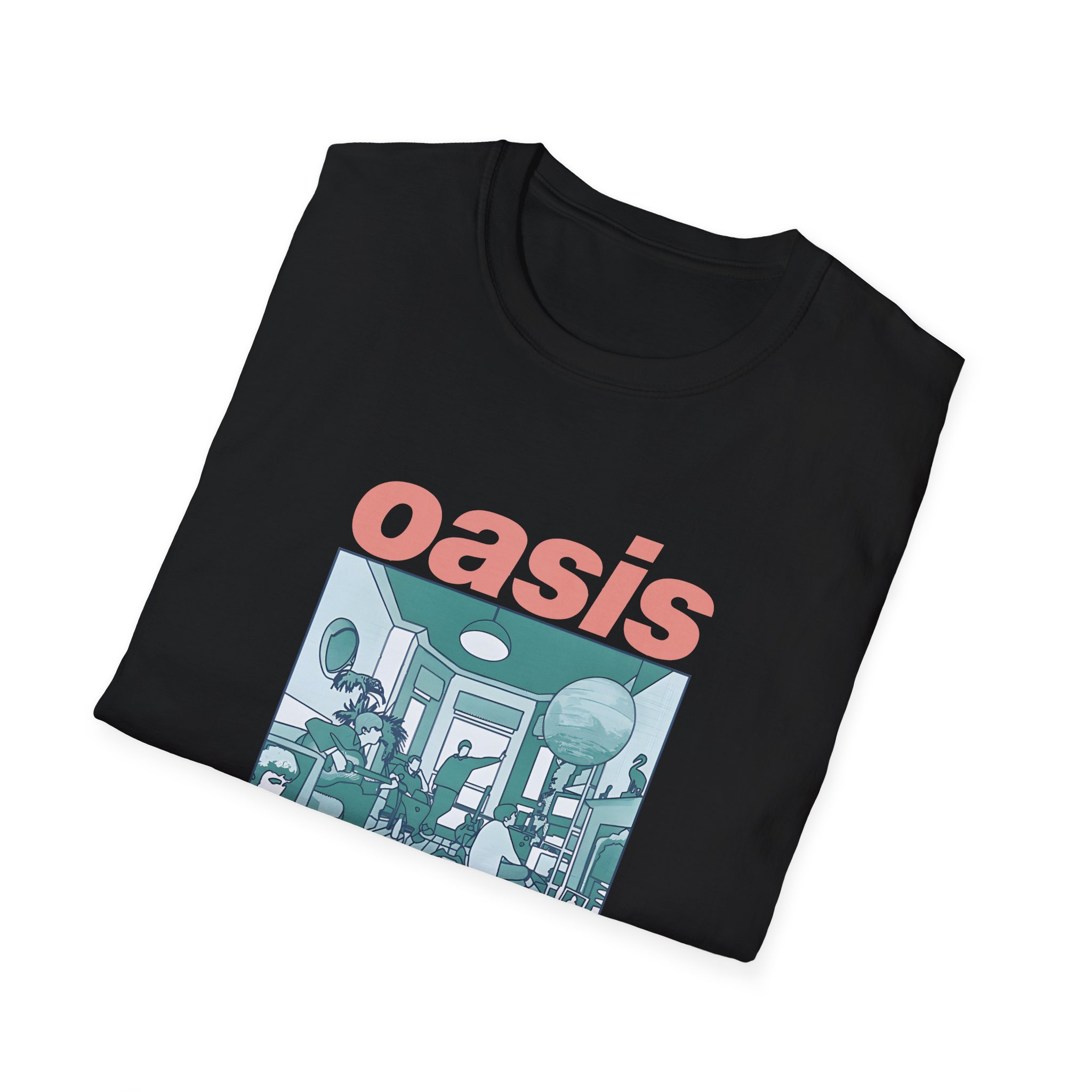 Oasis Definitely Maybe Artwork Unisex Softstyle T-Shirt