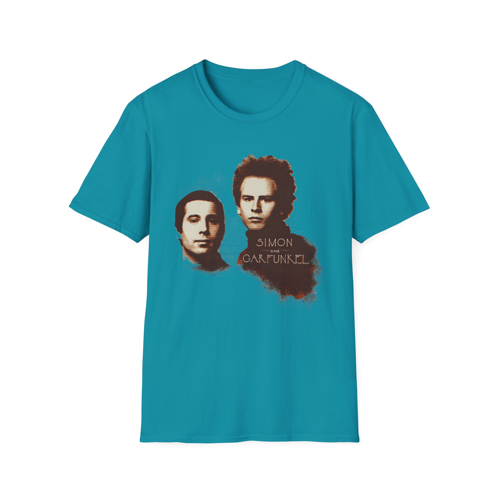Simon and Garfunkel Faces Unisex Softstyle T-Shirt