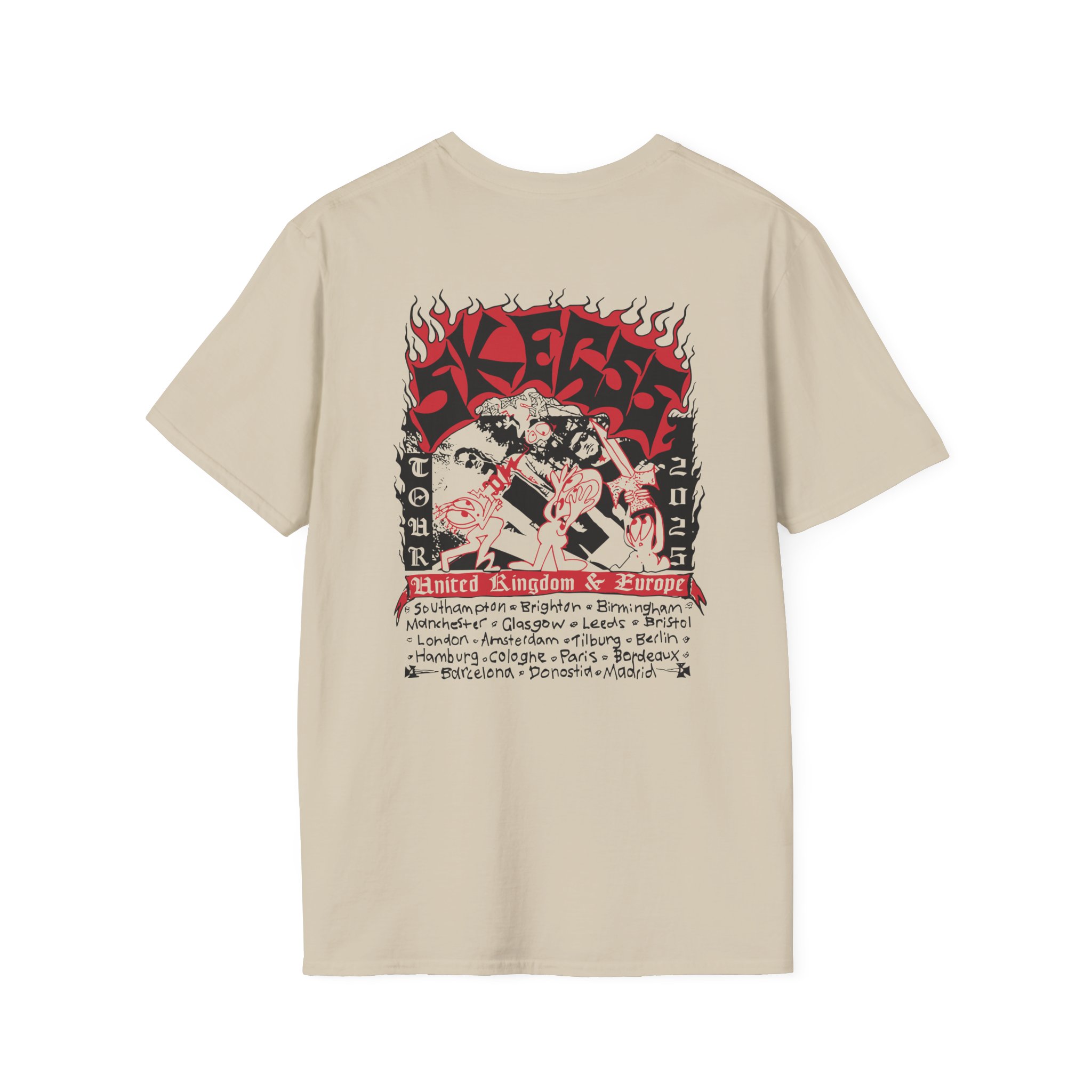 Skegss Uk Eu Tour 2025 Unisex Softstyle T-Shirt