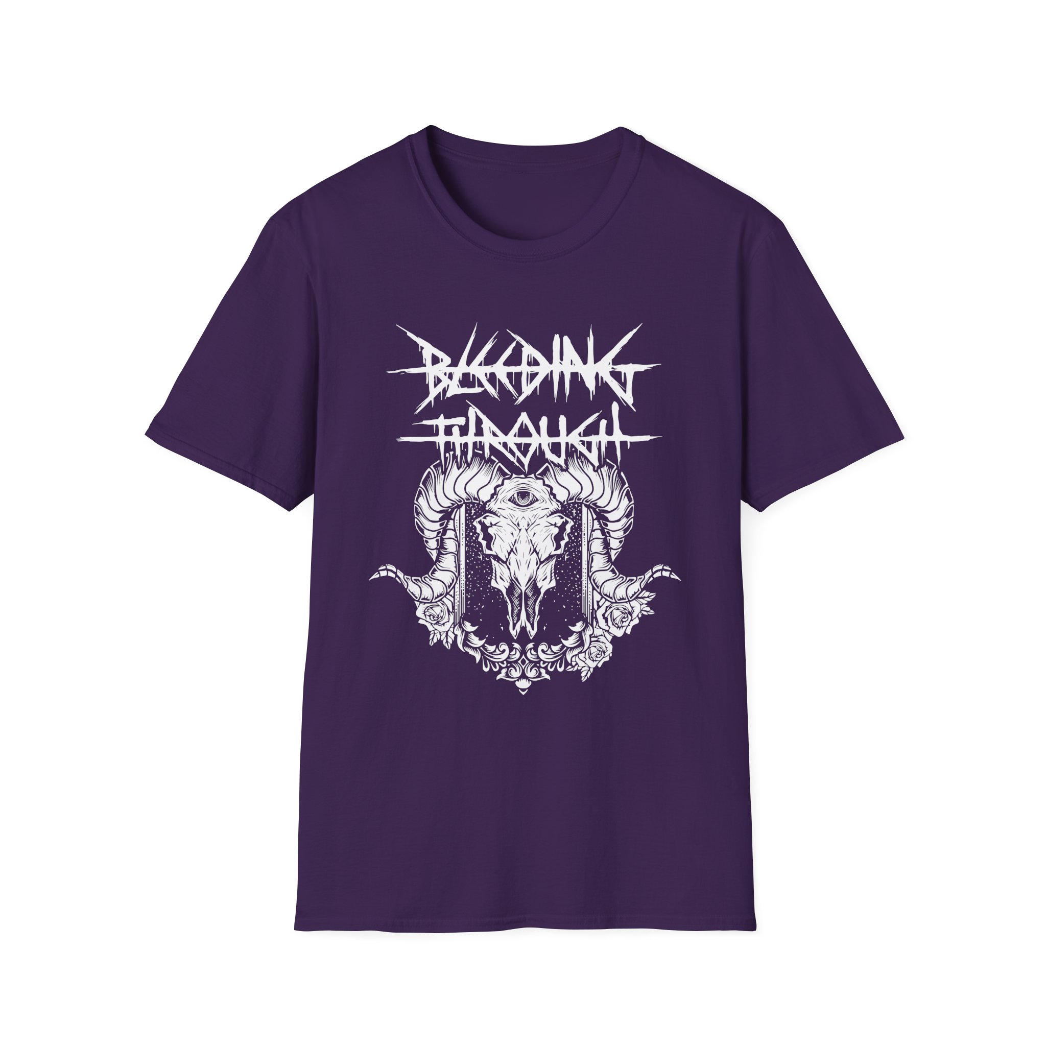 Bleeding Through Goat Skull Unisex Softstyle T-Shirt