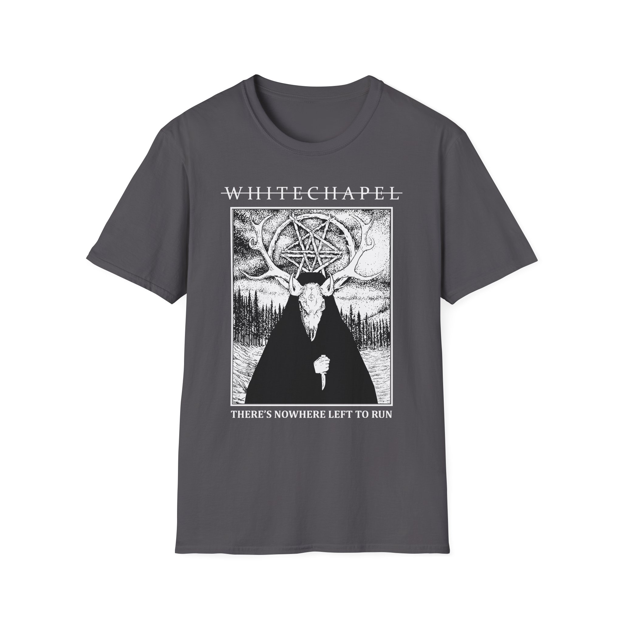 Whitechapel Deer Demon Oil Unisex Softstyle T-Shirt