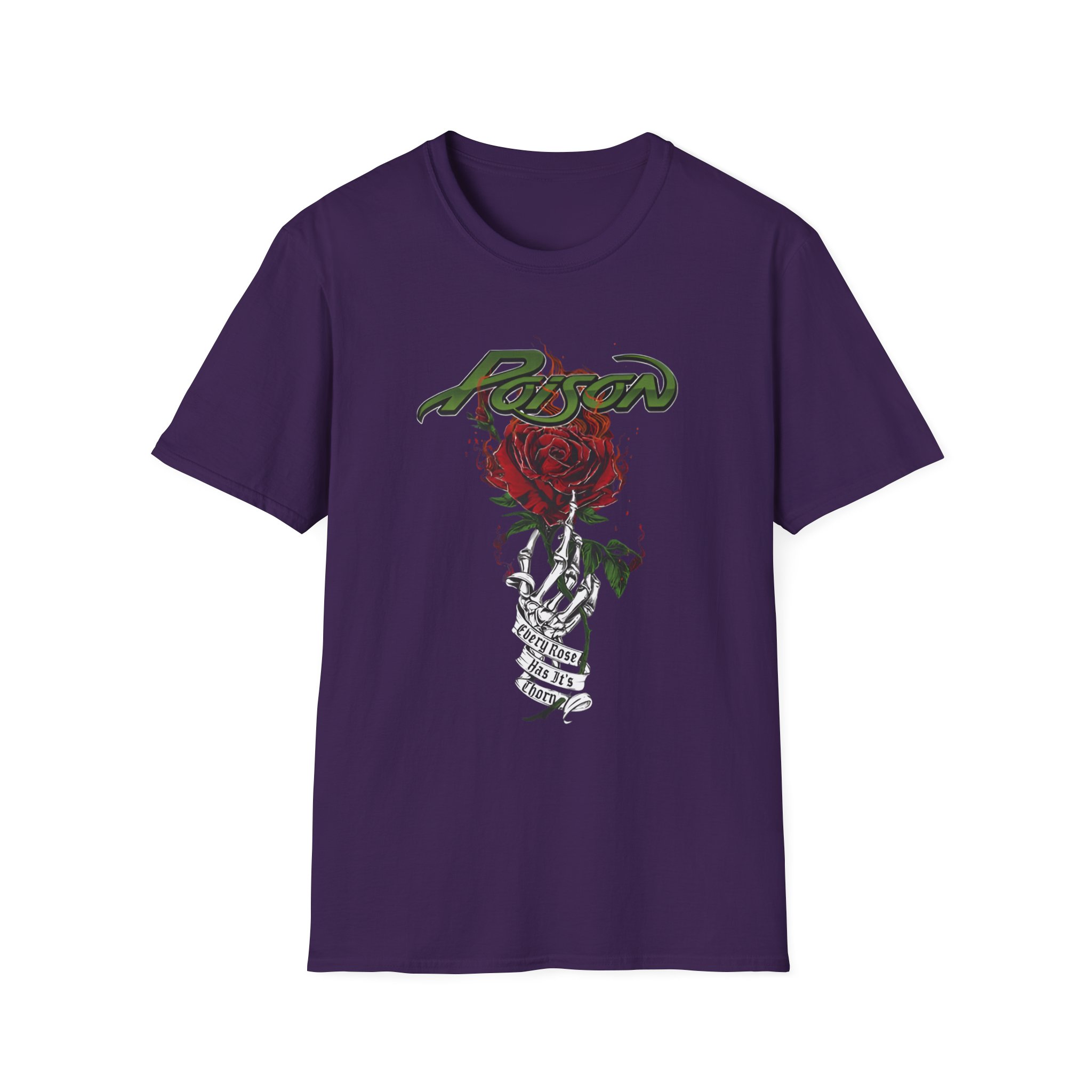 Poison Every Rose Has Its Thorn Unisex Softstyle T-Shirt