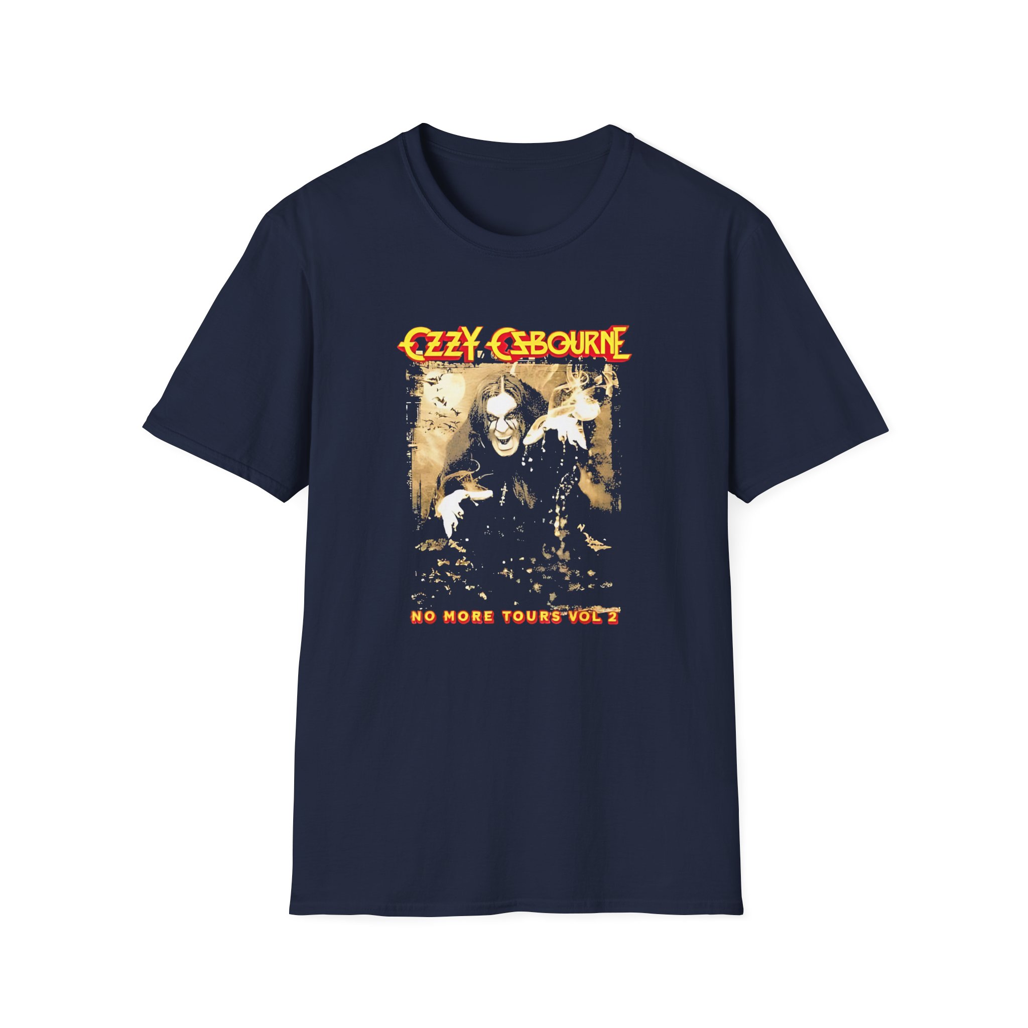Ozzy Osbourne Rising With Tourback Unisex Softstyle T-Shirt