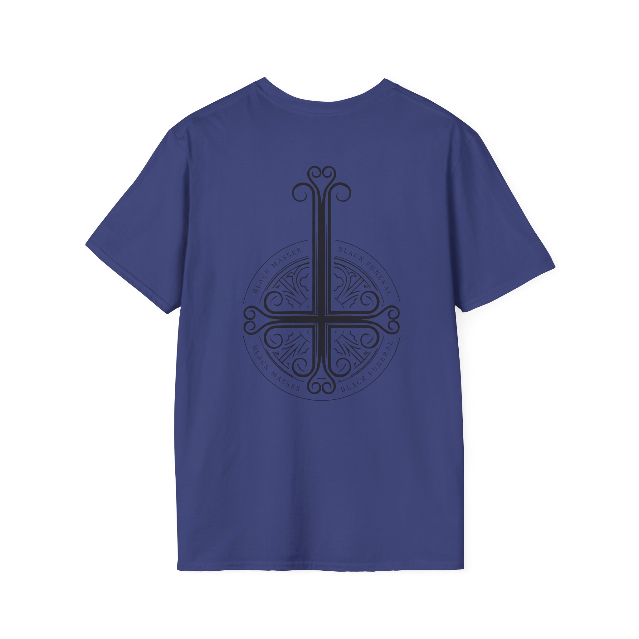 Mercyful Fate Black on Black Cross Unisex Softstyle T-Shirt