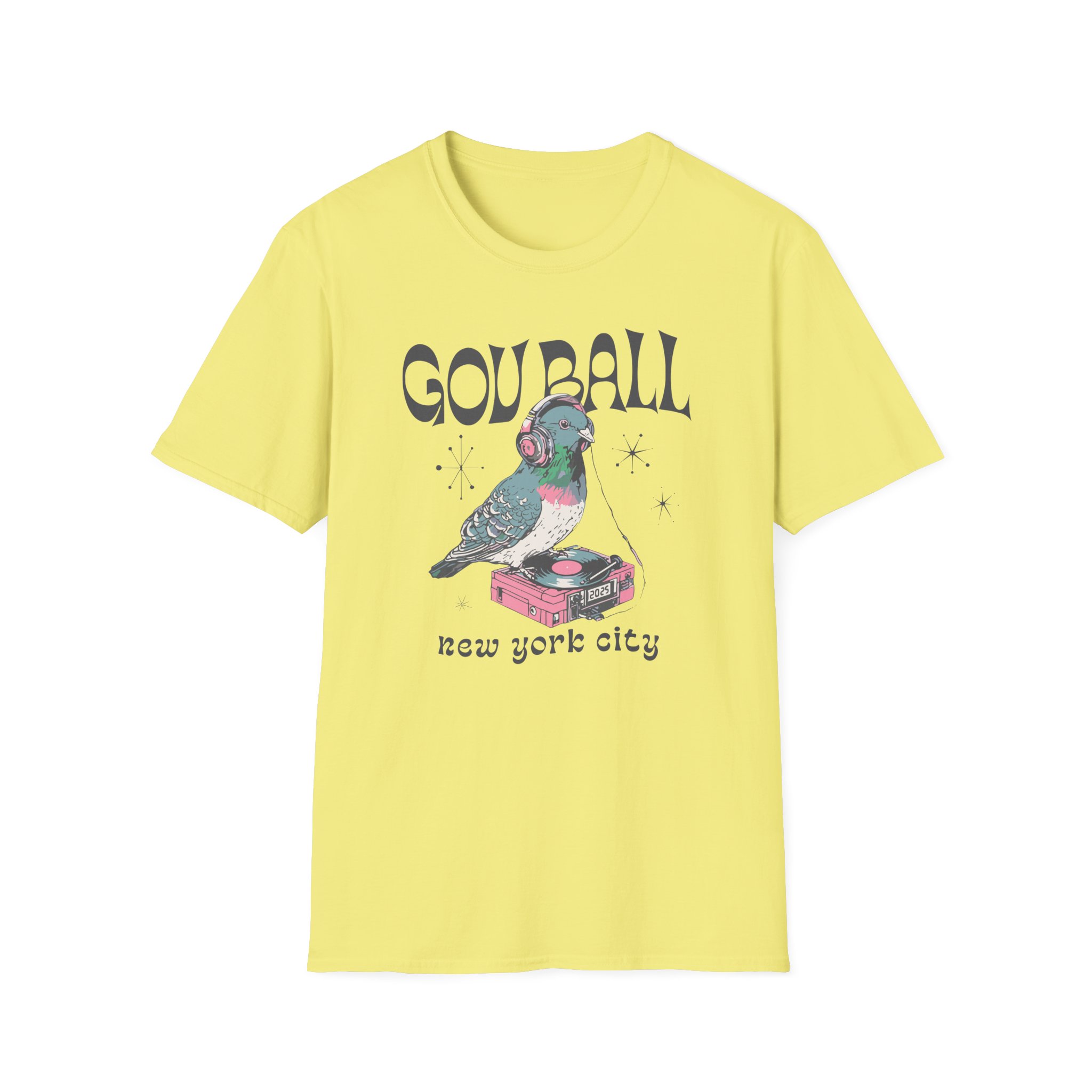 Gov Ball Pigeon Unisex Softstyle T-Shirt