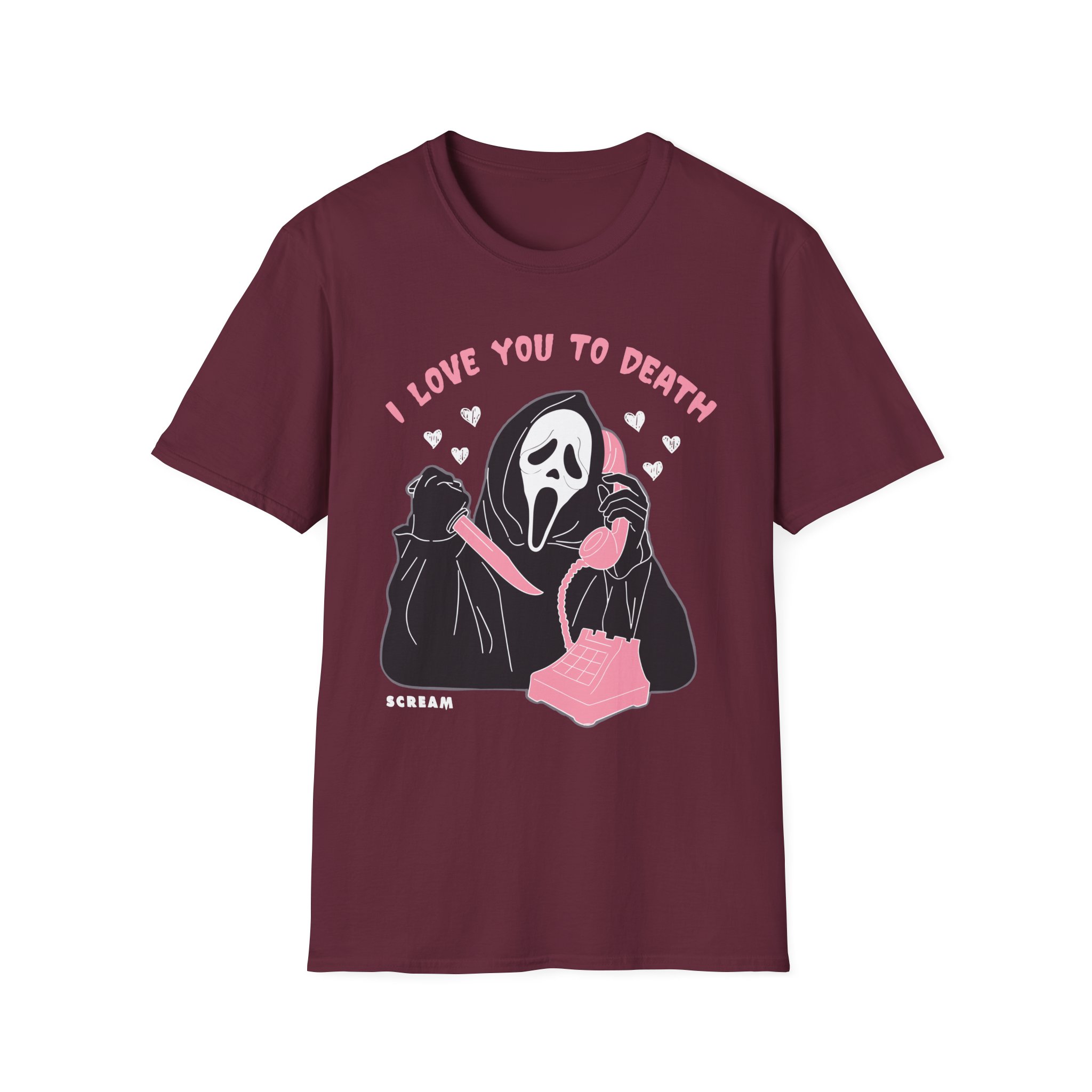 Ghostface Love You To Death Unisex Softstyle T-Shirt