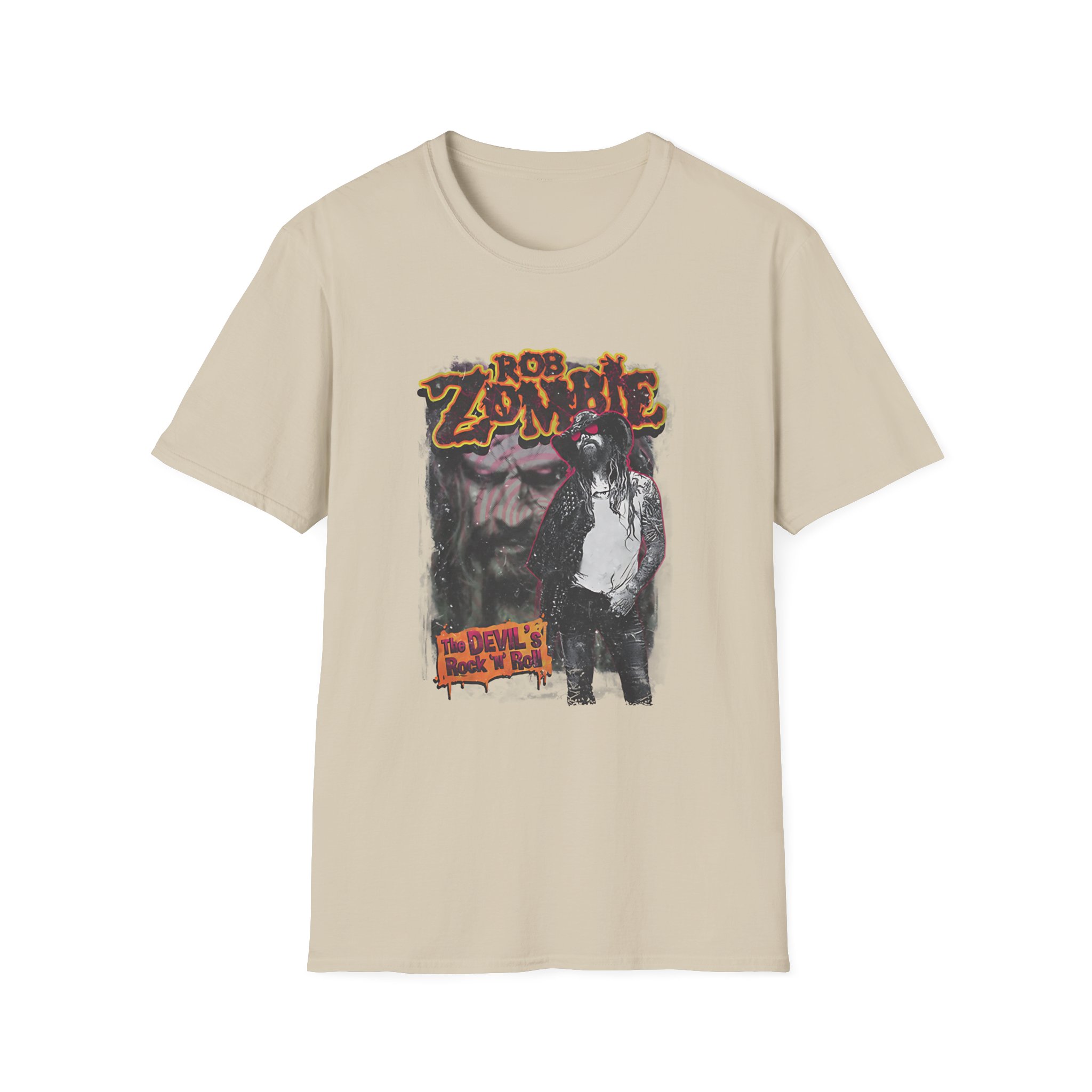 Rob Zombie Devils Rock N Roll Unisex Softstyle T-Shirt