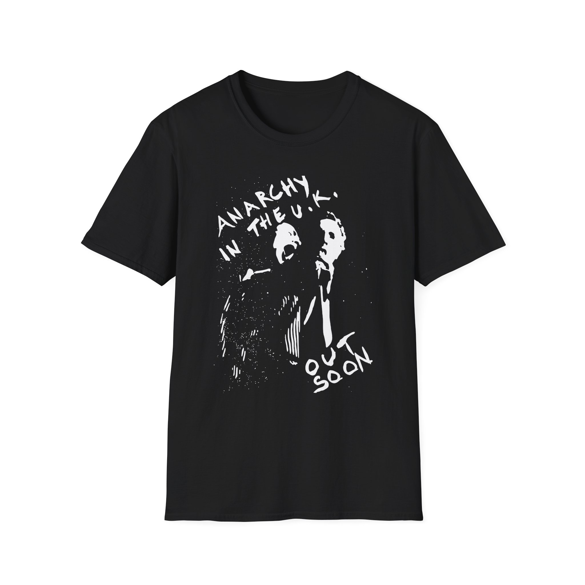 SP Anarchy in the Uk Out Soon Unisex Softstyle T-Shirt