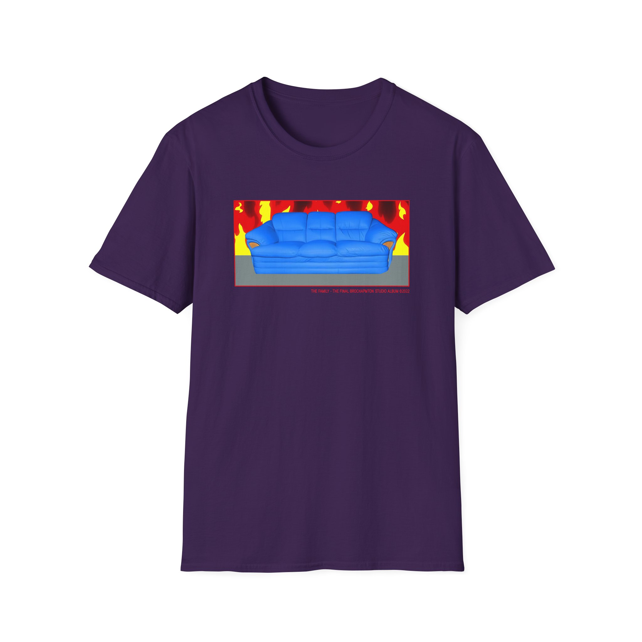 B Burning Couch Unisex Softstyle T-Shirt