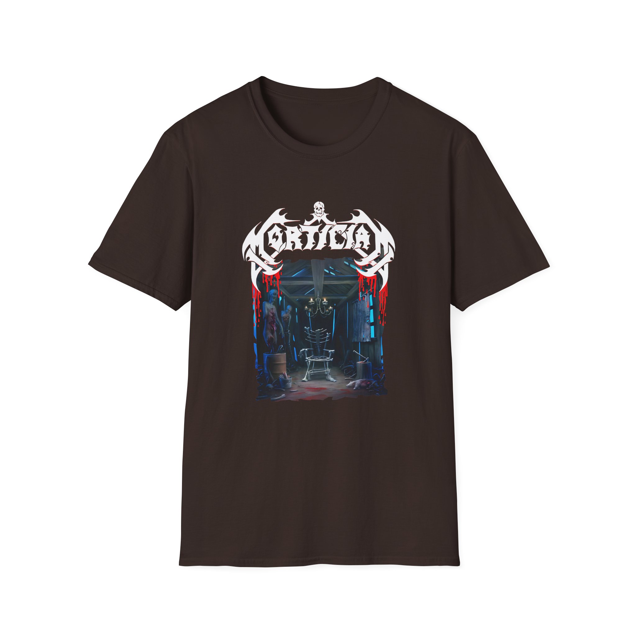 Mortician Hacked Up for Barbecue Unisex Softstyle T-Shirt