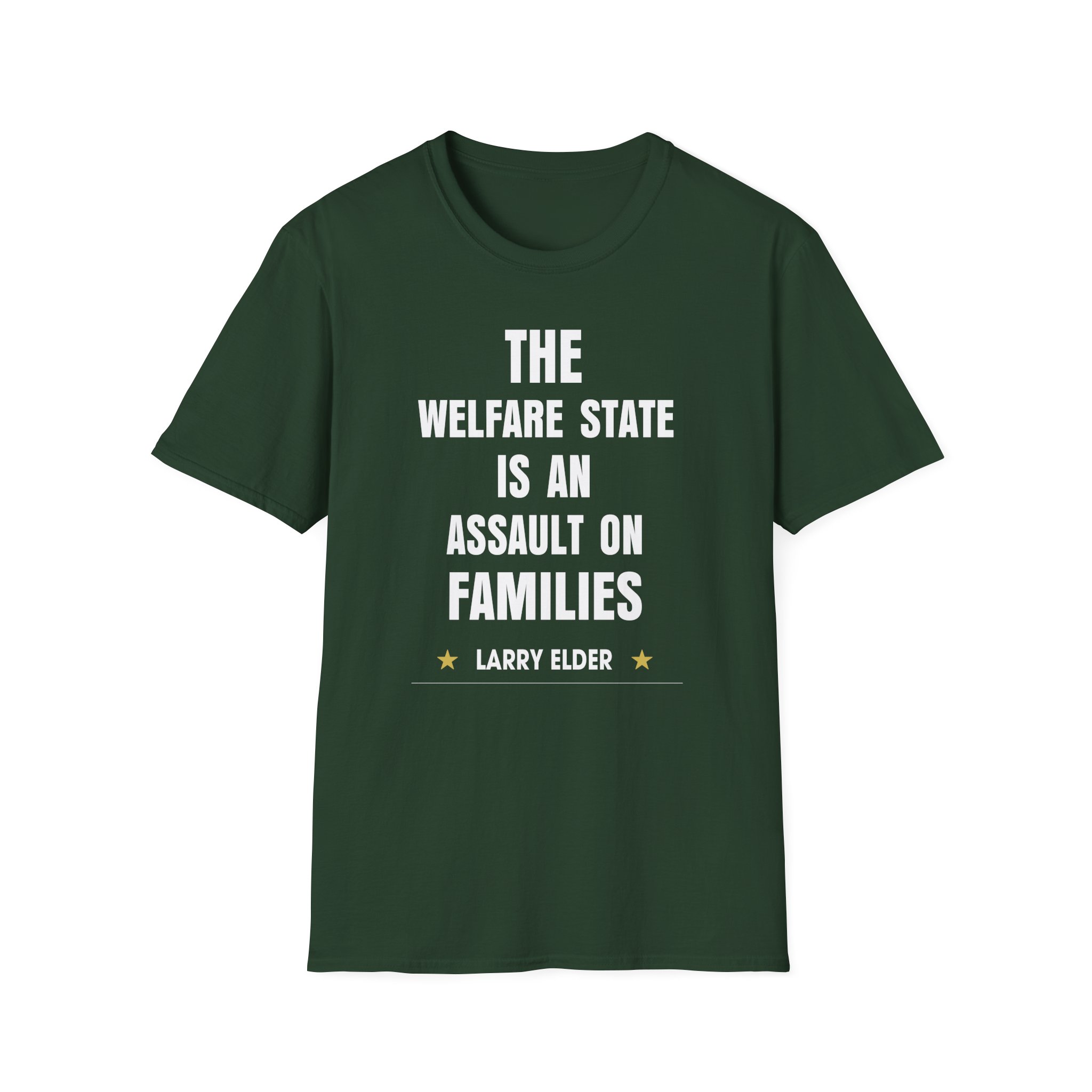 Larry Elder the Welfare State is an Assaulton Families unisex softstyle t-shirt