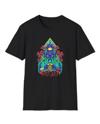 Mastodon Mushroom Wizard Glow Unisex Softstyle T-Shirt