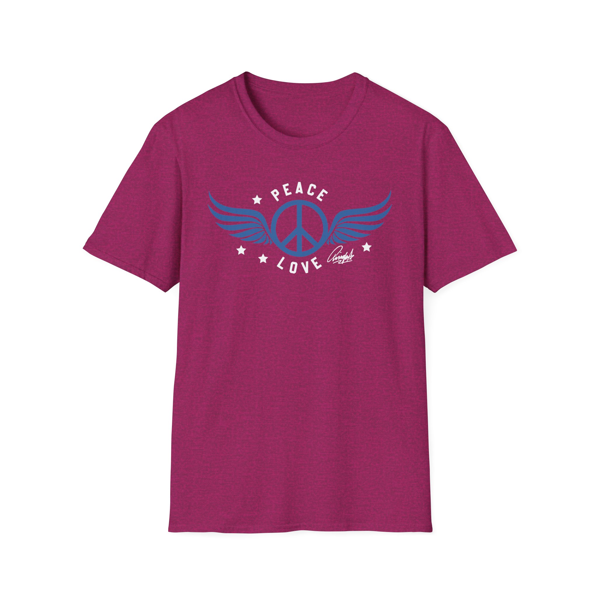 Ringo Starr Peace Love Unisex Softstyle T-Shirt