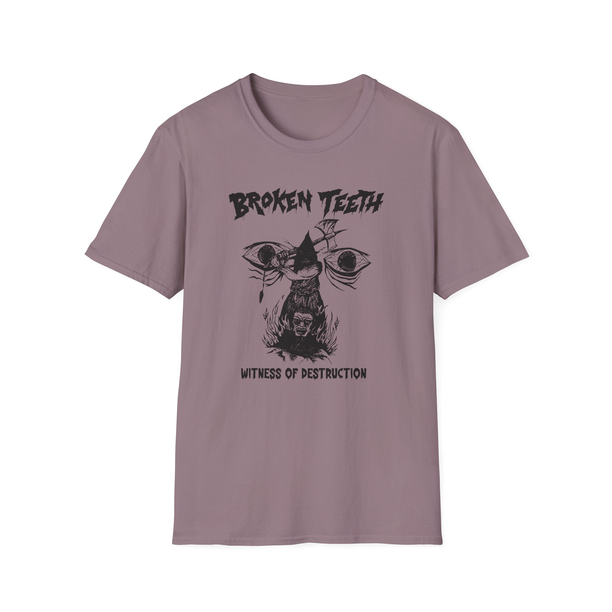 Broken Teeth Witness the Destruction Unisex Softstyle T-Shirt