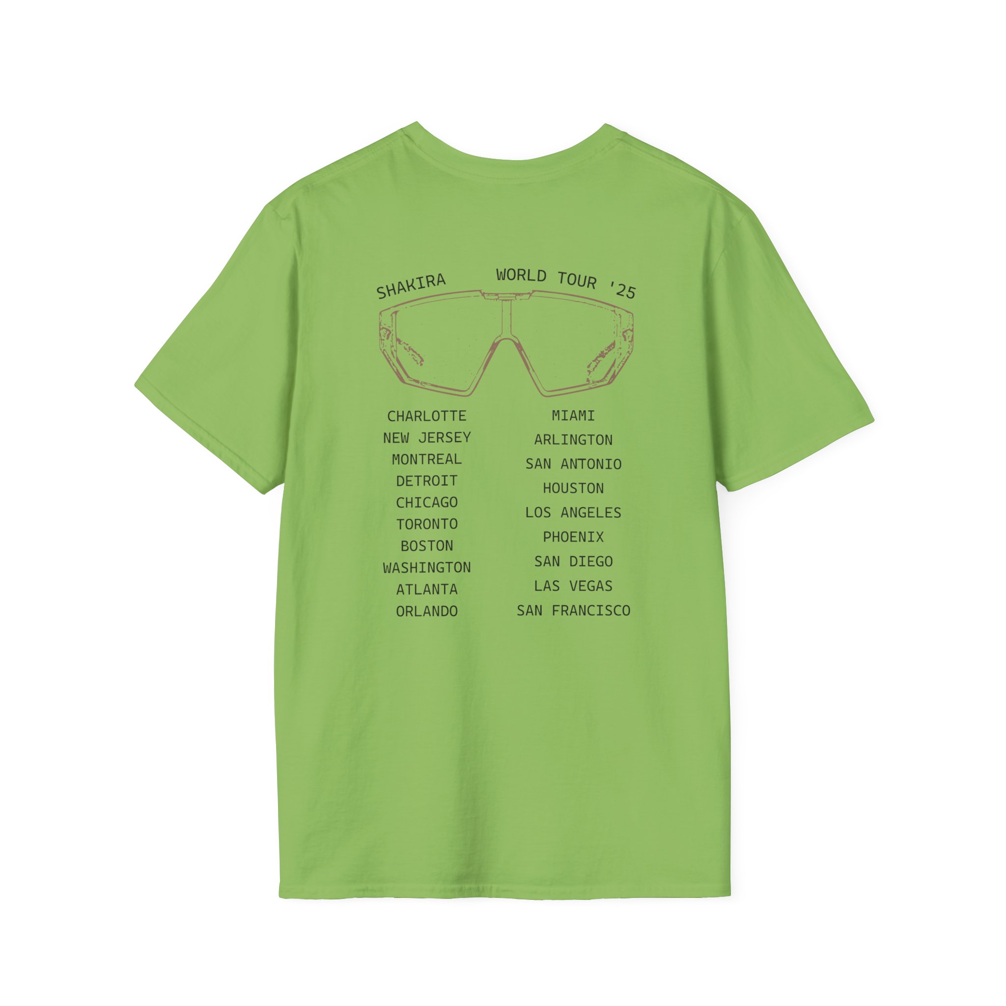 Shakira Sunglasses Unisex Softstyle T-Shirt