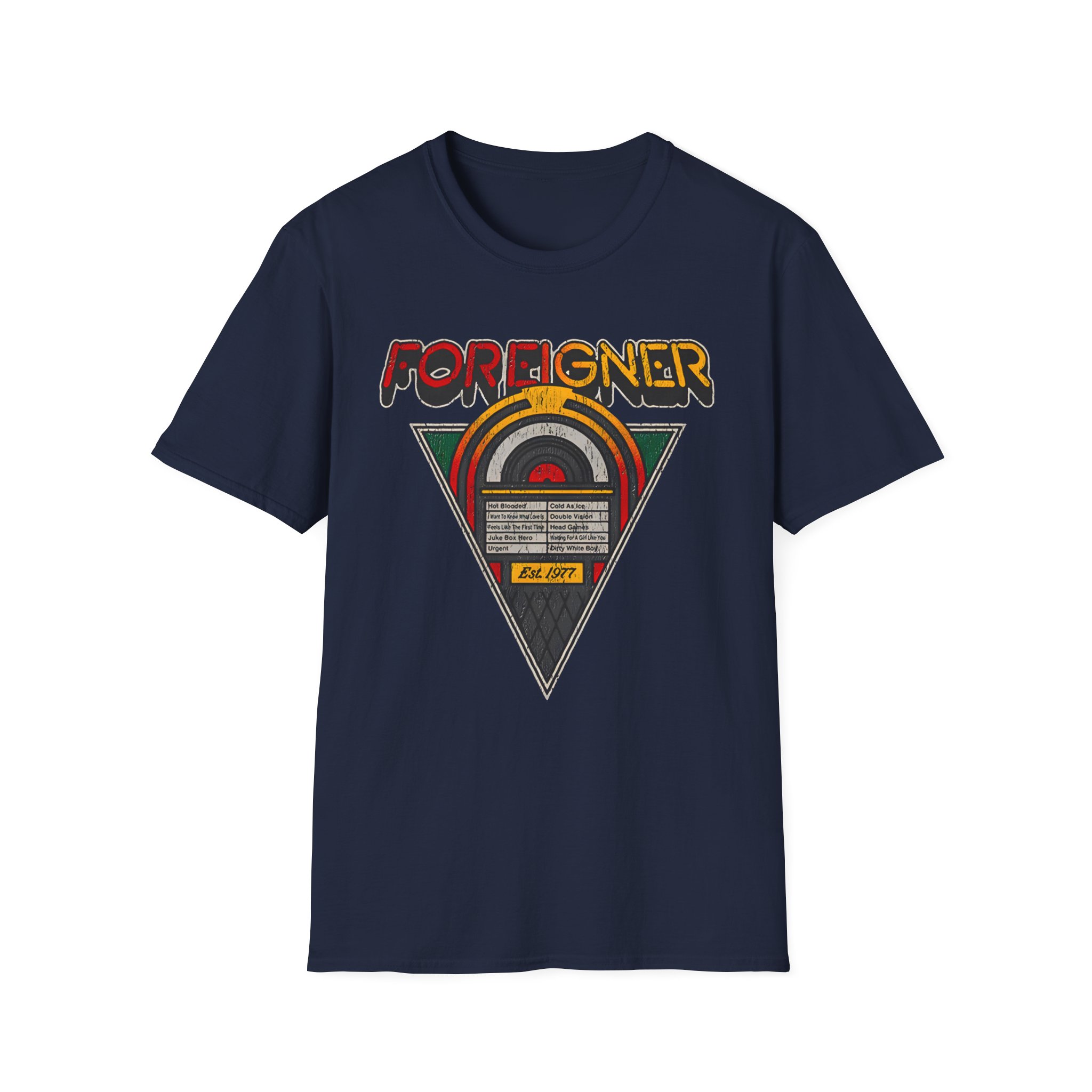 Foreigner Juke Box Unisex Softstyle T-Shirt