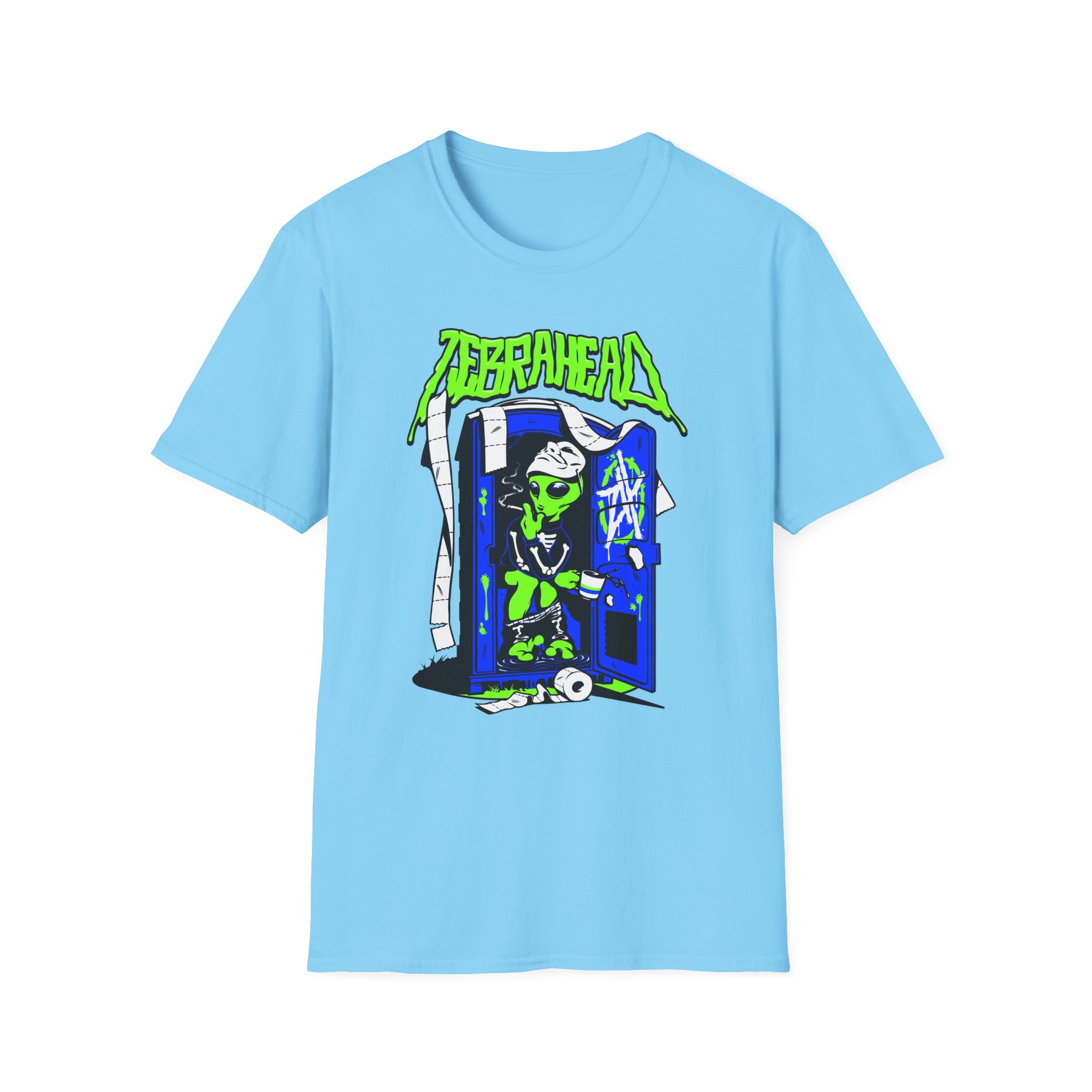 Zebrahead White ZH Coffee break Unisex Softstyle T-Shirt