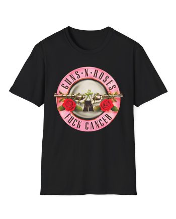 Guns N Roses Fuck Breast Cancer Unisex Softstyle T-Shirt