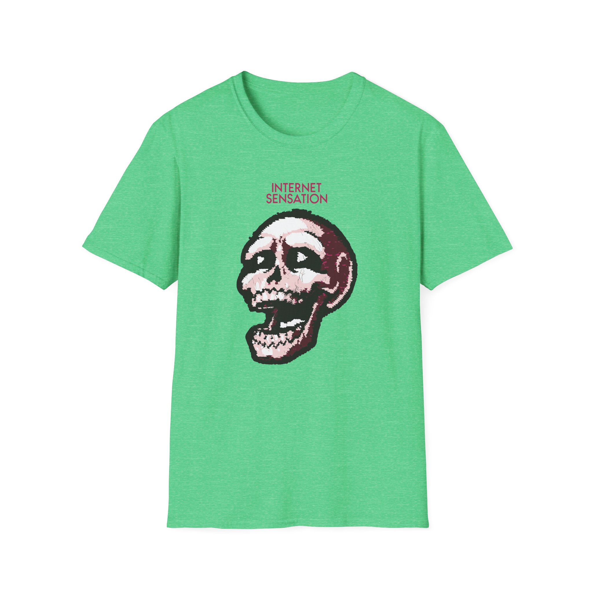 Imallexx Sequin Skull Internet Sensation Unisex Softstyle T-Shirt
