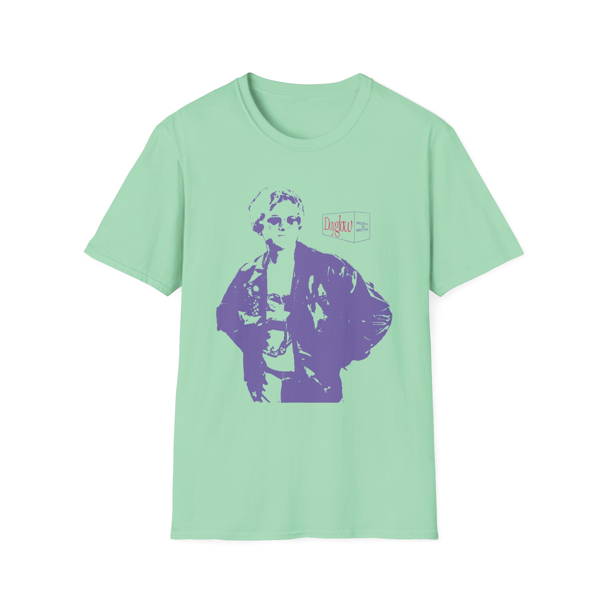 Dayglow People in Motion Natural Unisex Softstyle T-Shirt