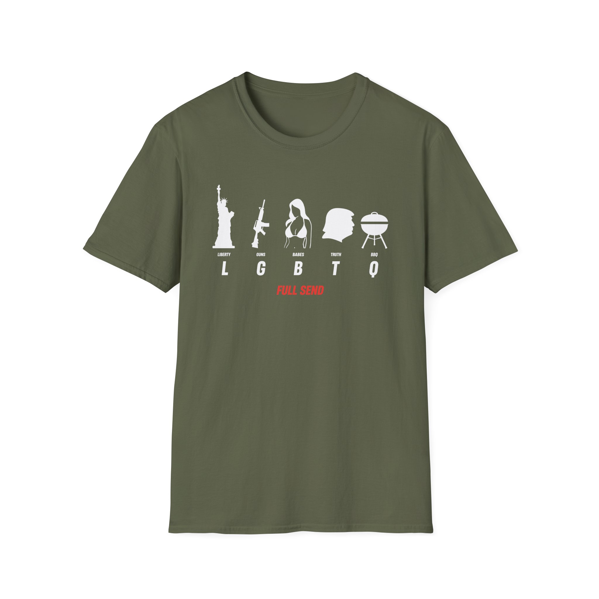 Full Send LGBTQ Unisex Softstyle T-Shirt