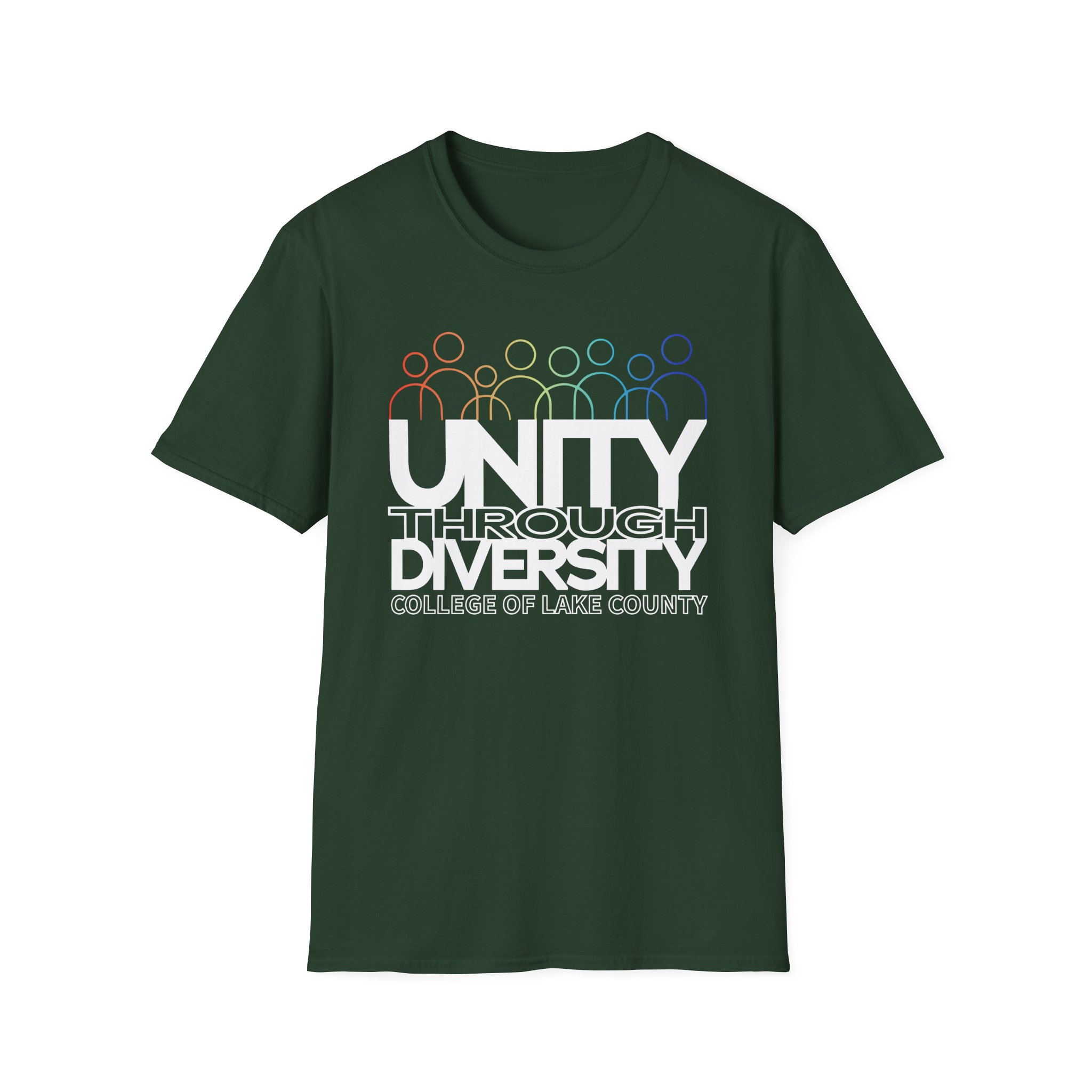 College Lake County Rainbow Equality Unisex Softstyle T-Shirt
