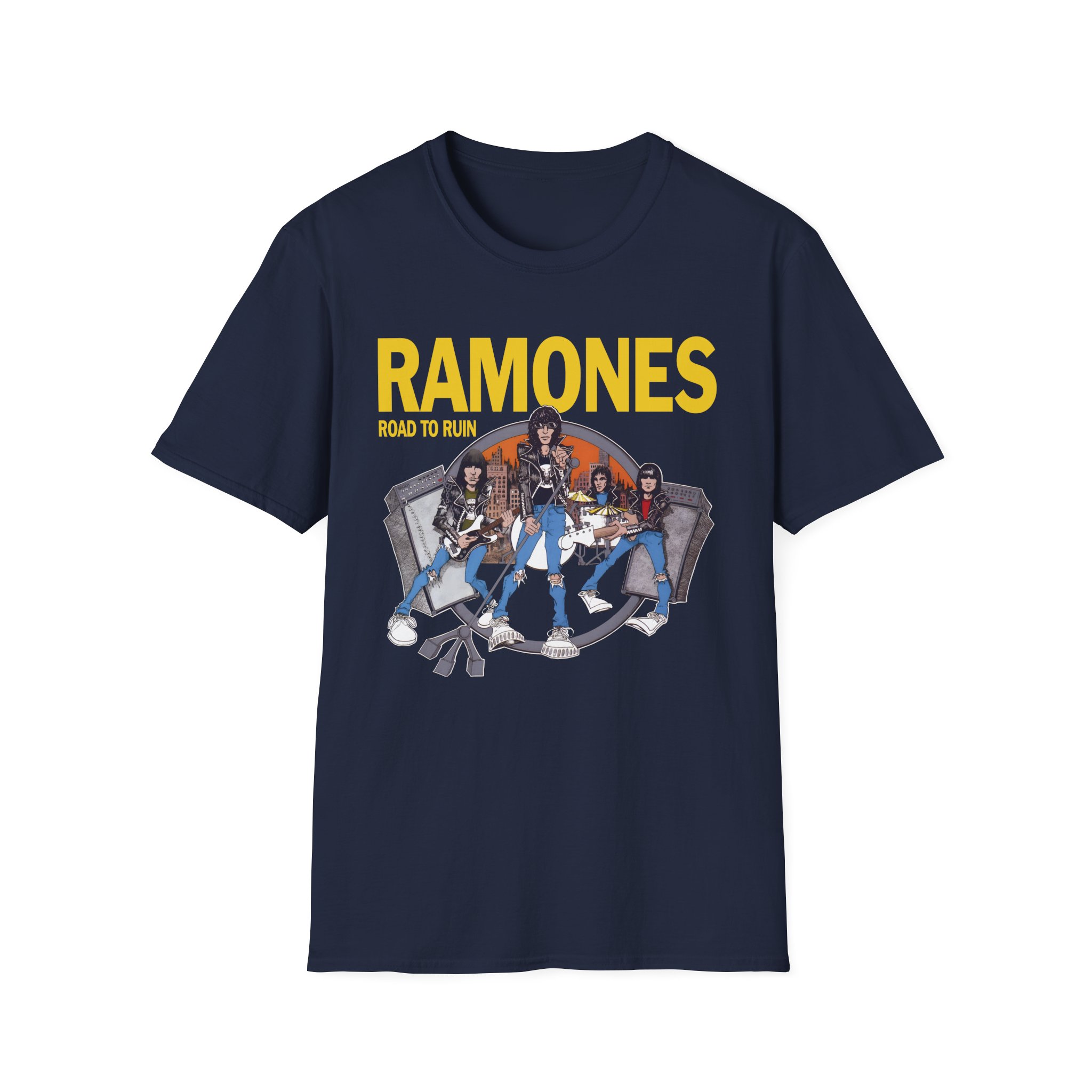 Ramones Ramones I Wanna Be Sedated Unisex Softstyle T-Shirt