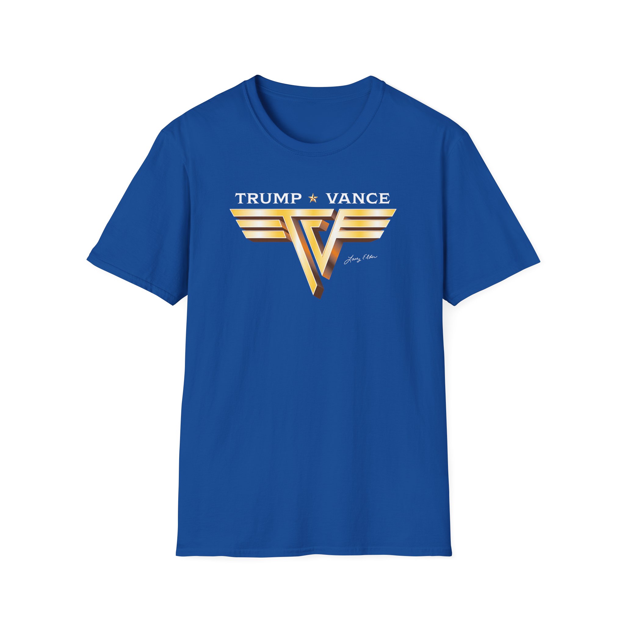 Larry Elder Trump Vance Vintage Band unisex softstyle t-shirt