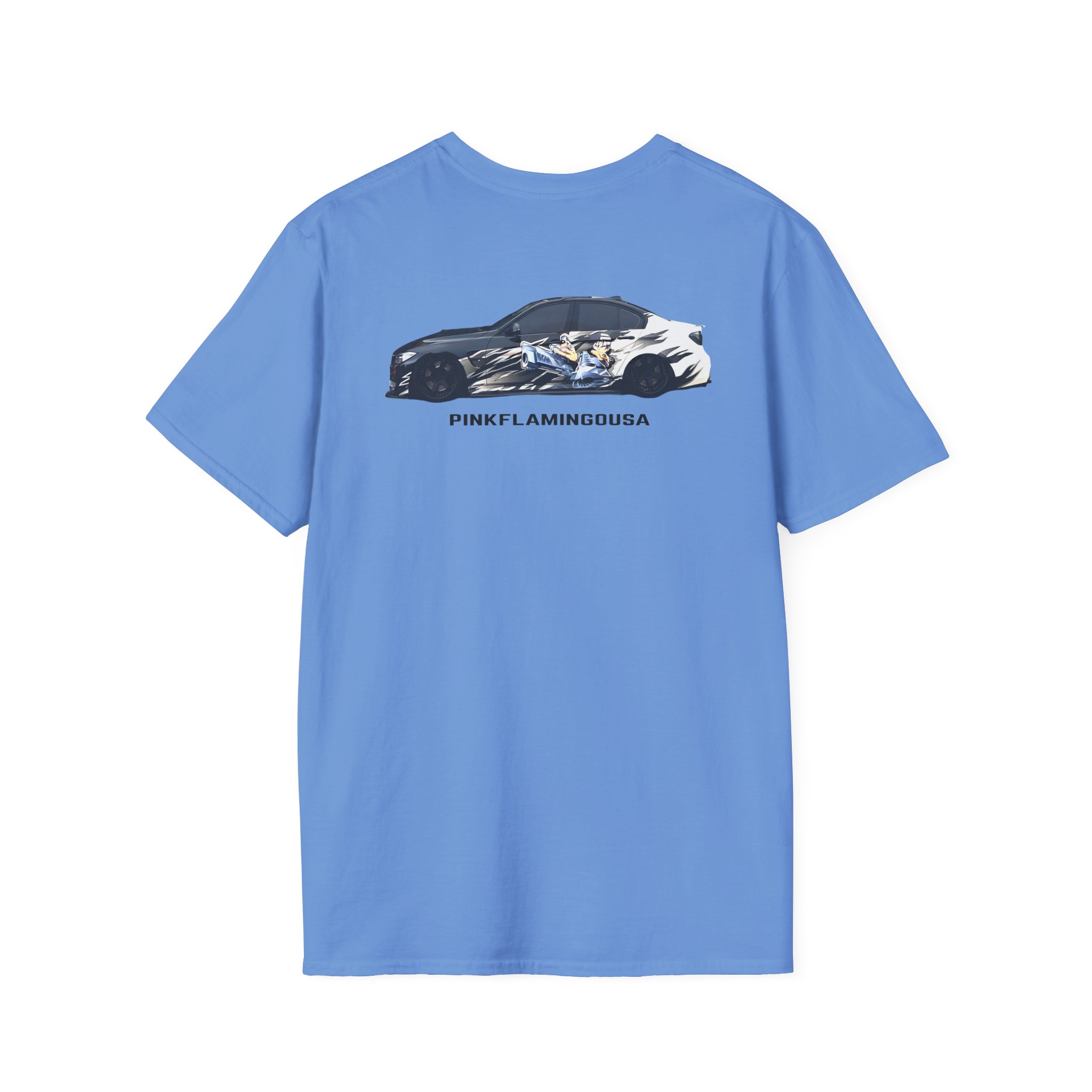 Xavier Wulf Pinkflamingousa unisex softstyle t-shirt