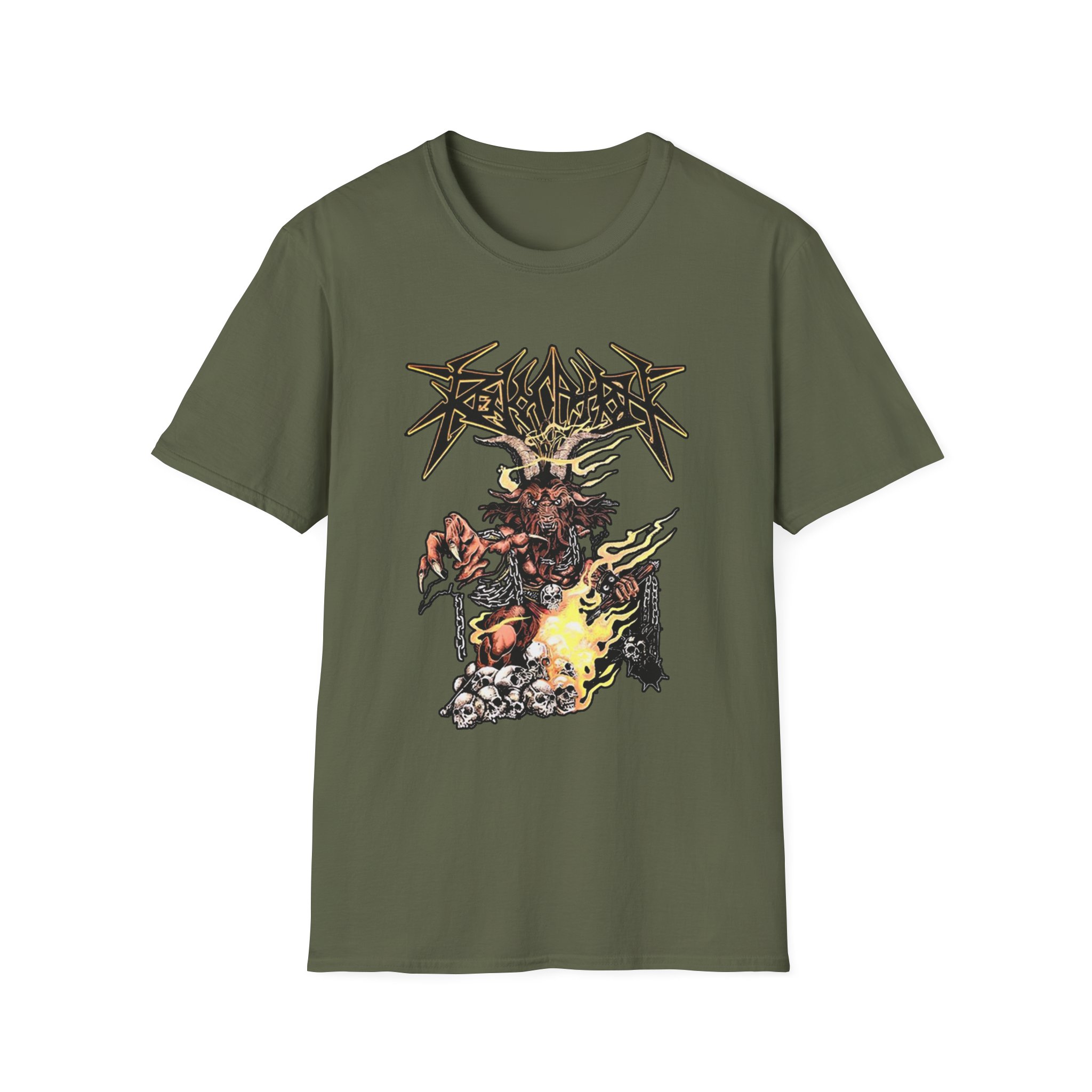 Revocation Ram and Flail Unisex Softstyle T-Shirt