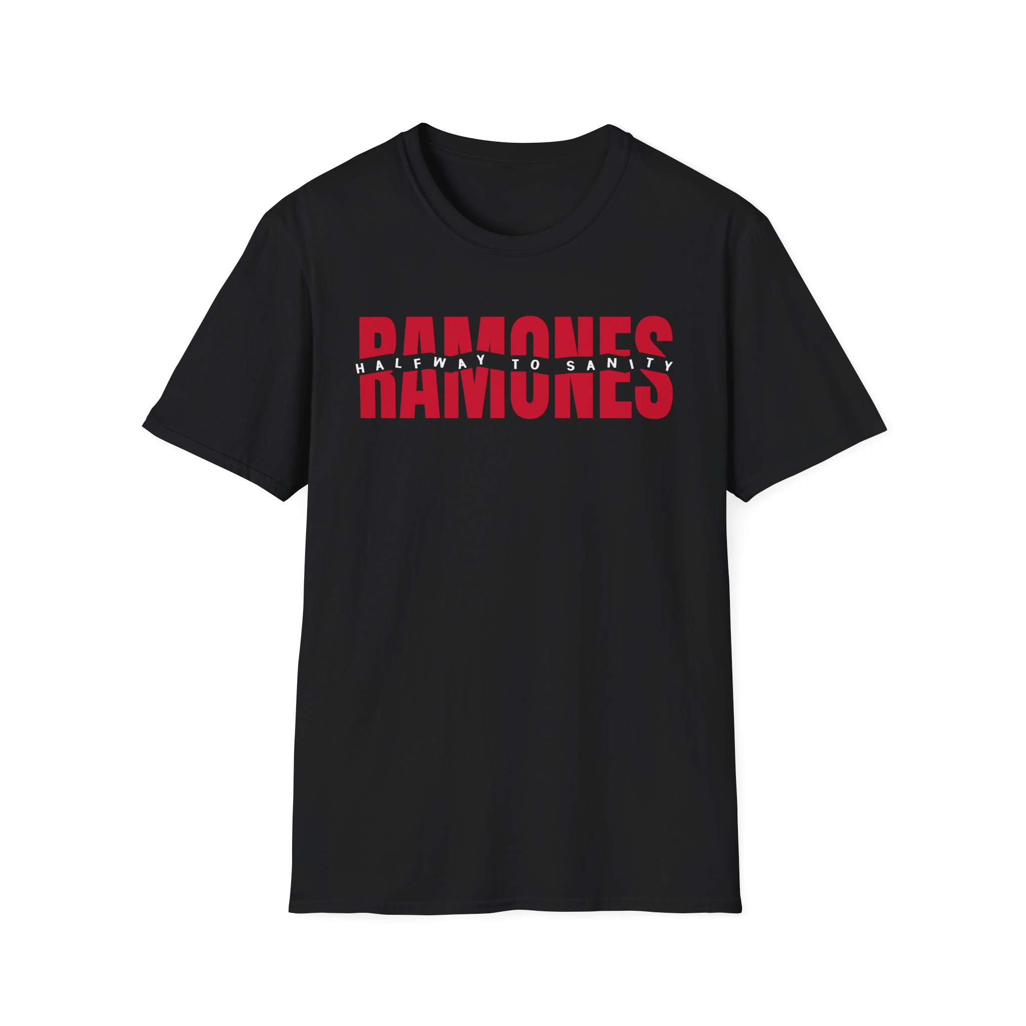 Ramones Halfway To Sanity Unisex Softstyle T-Shirt