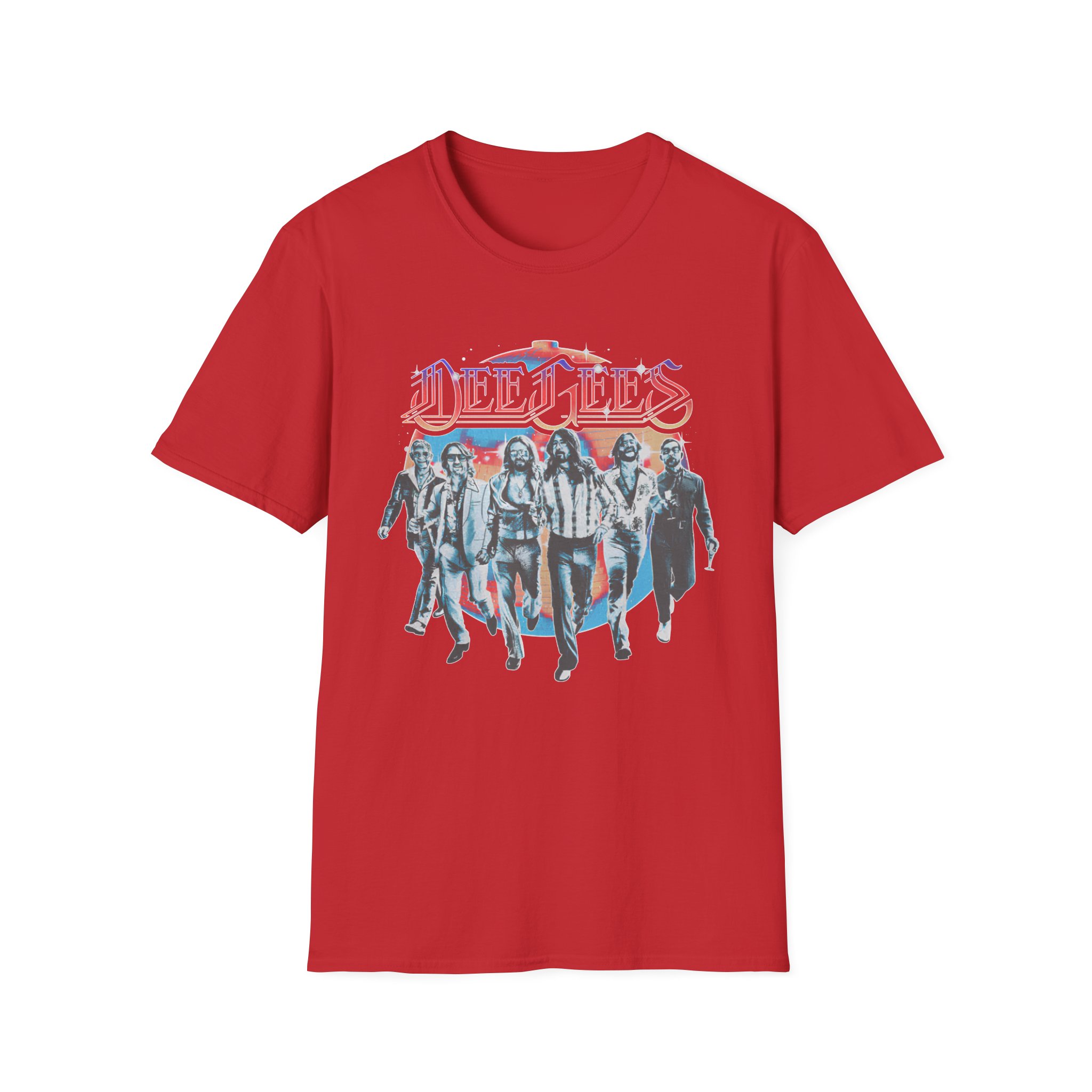 Foo Fighters Dee Gees Hail Satin Unisex Softstyle T-Shirt