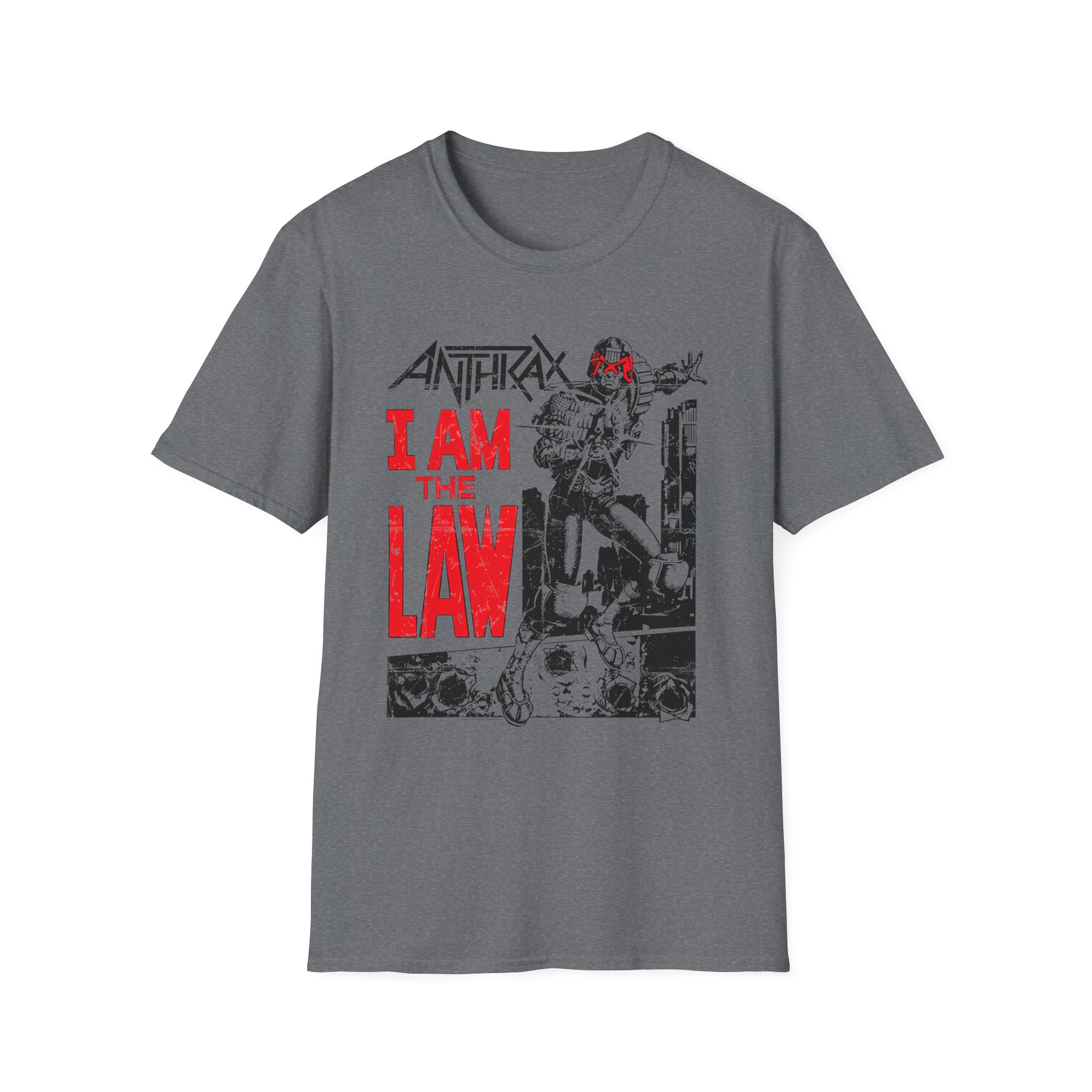 Anthrax I AM THE LAW Unisex Softstyle T-Shirt