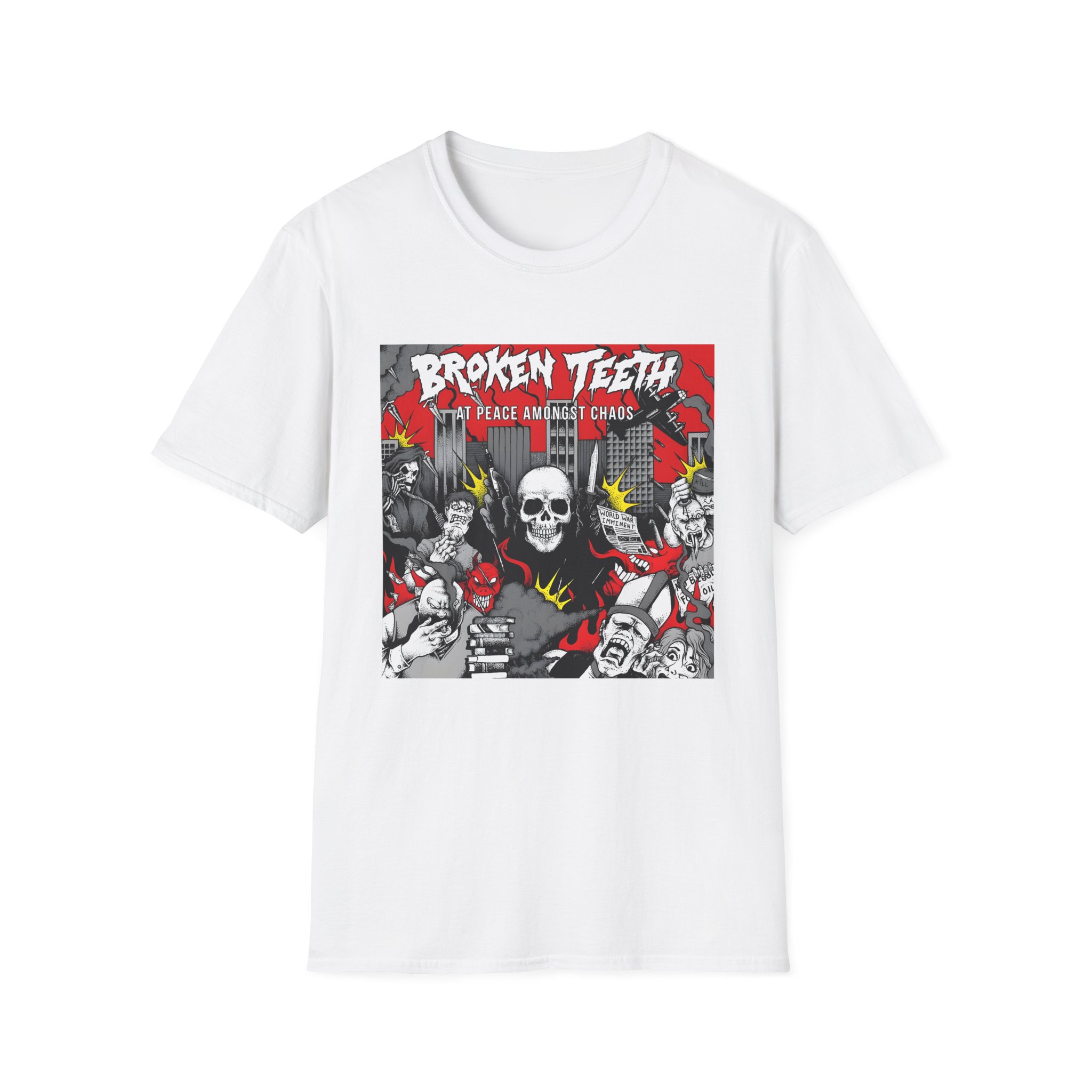 Broken Teeth at Peace Amongst Chaos Unisex Softstyle T-Shirt