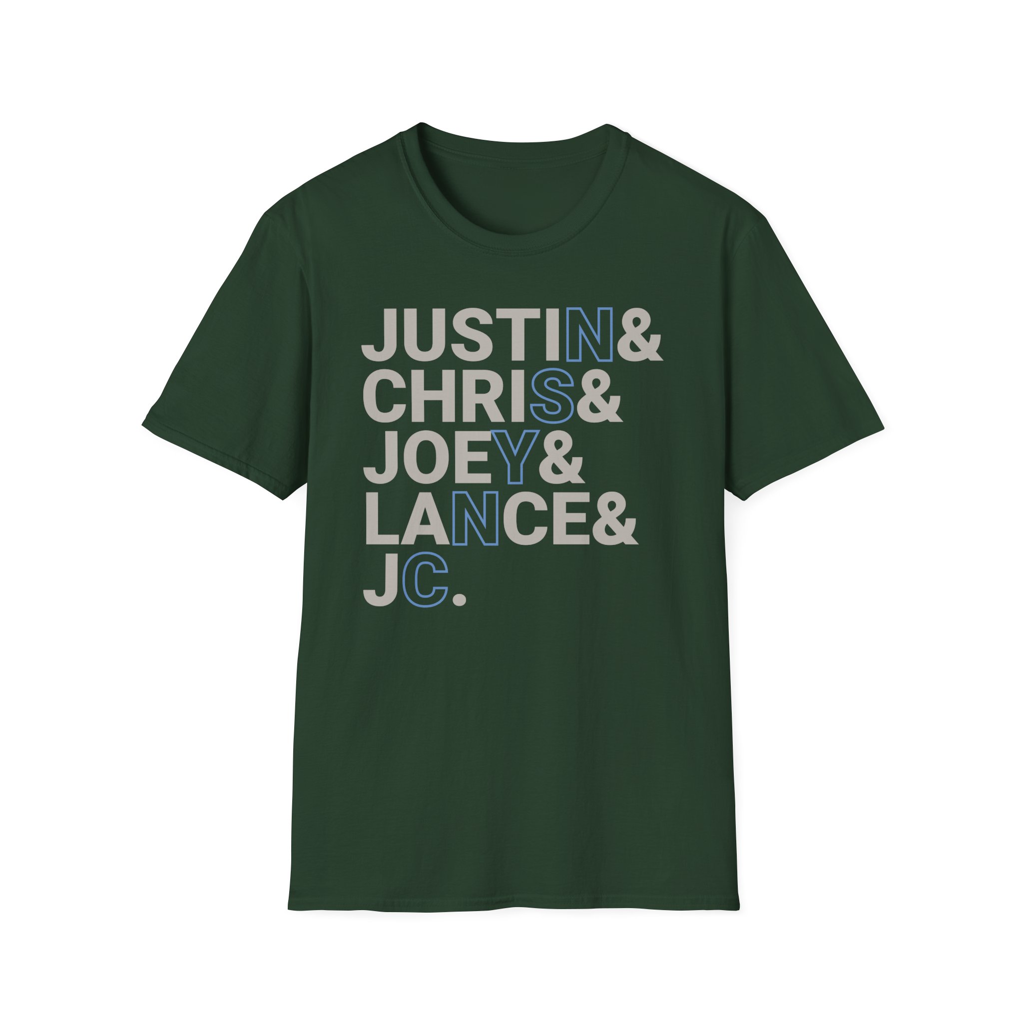 Nsync Name Stack Unisex Softstyle T-Shirt