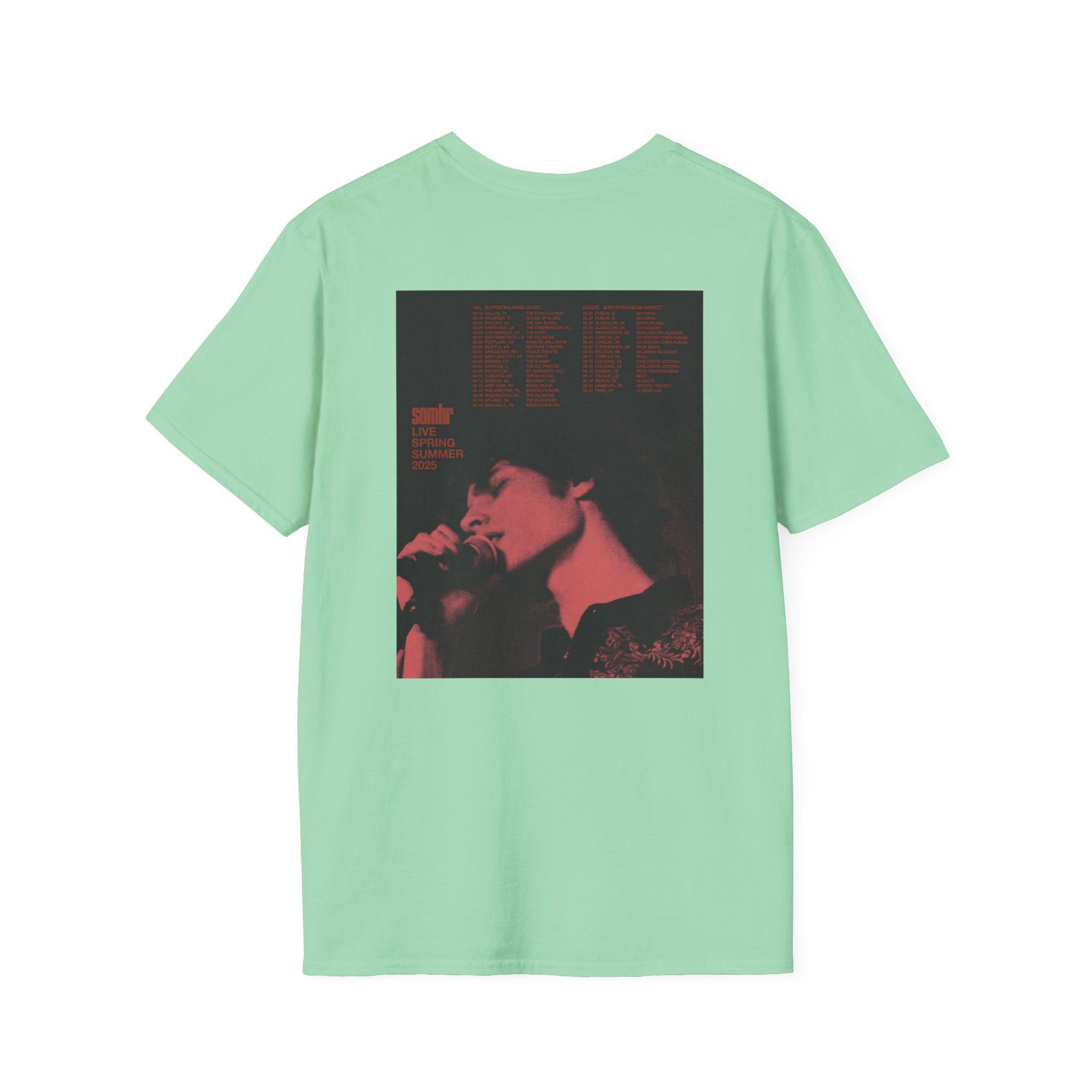 Sombr Live Spring 2025 Tour Unisex T-Shirt