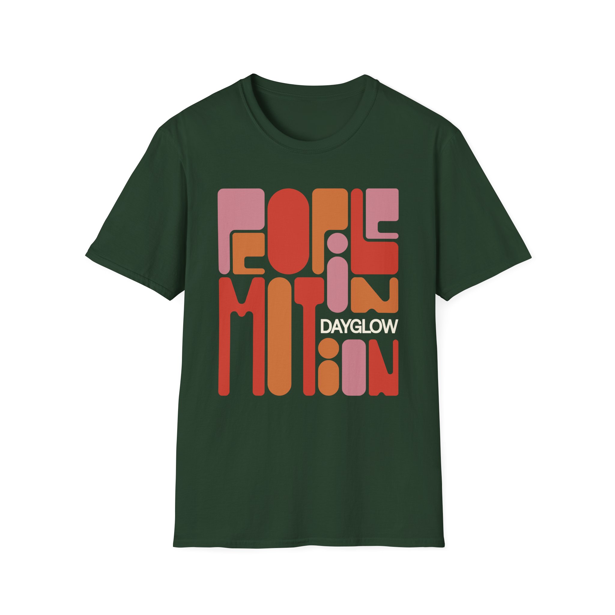 Dayglow Pop Art Motion Unisex Softstyle T-Shirt