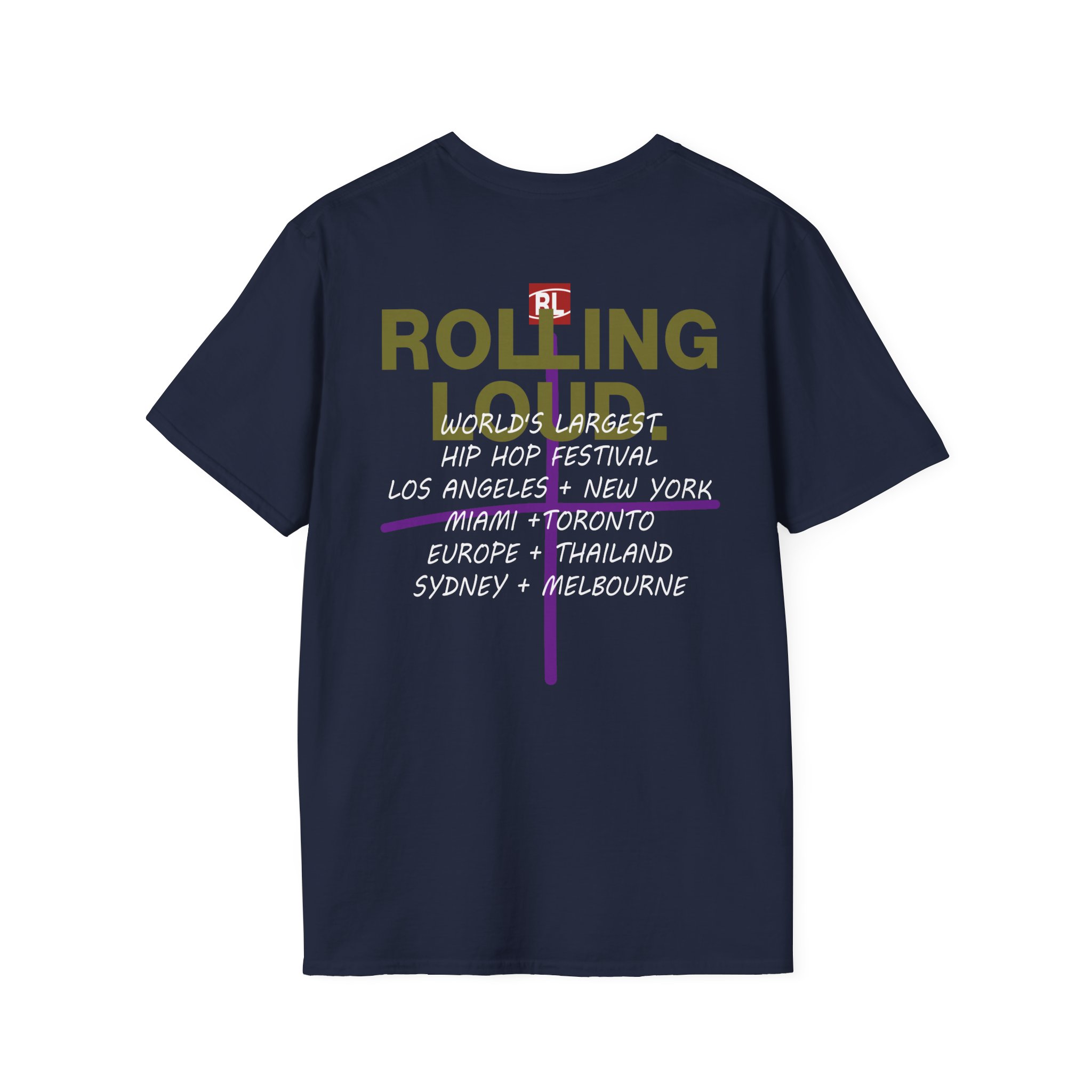 Rolling Loud World Tour Dept Unisex Softstyle T-Shirt