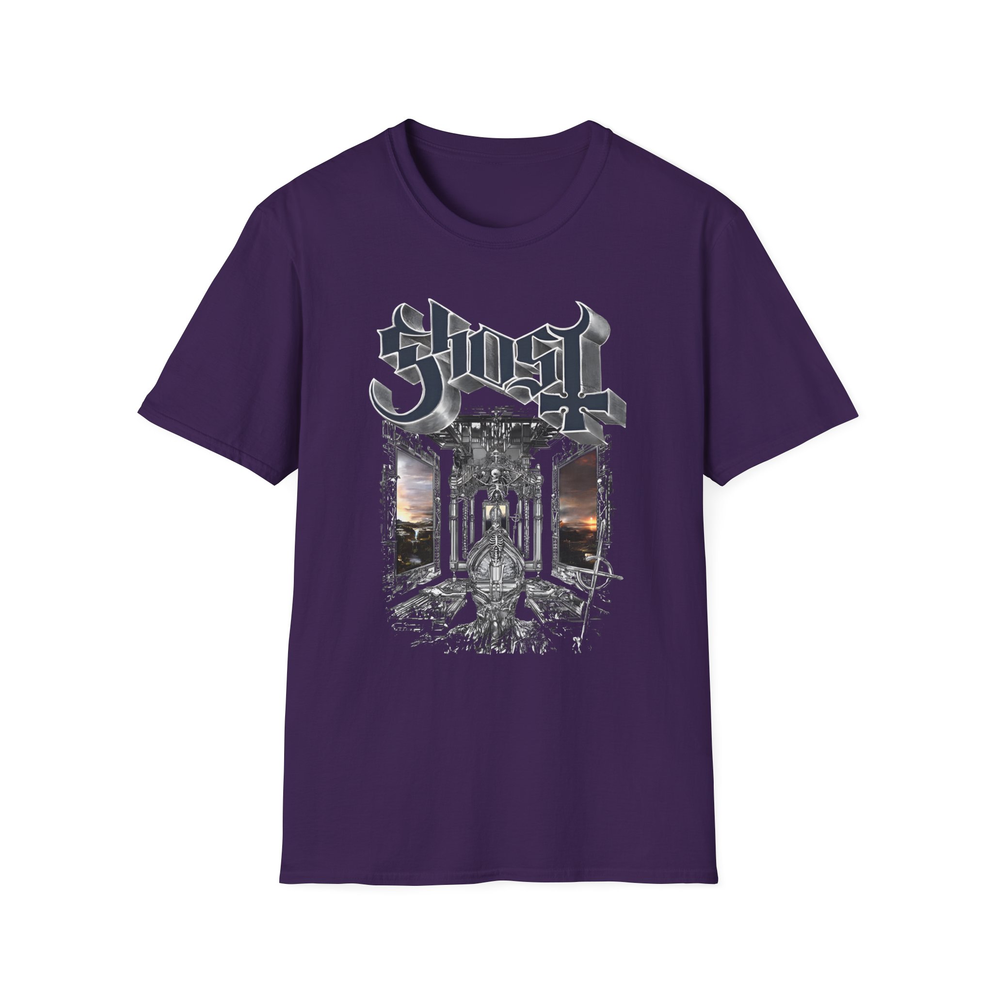 Ghost Band Skeletá Unisex Softstyle T-Shirt