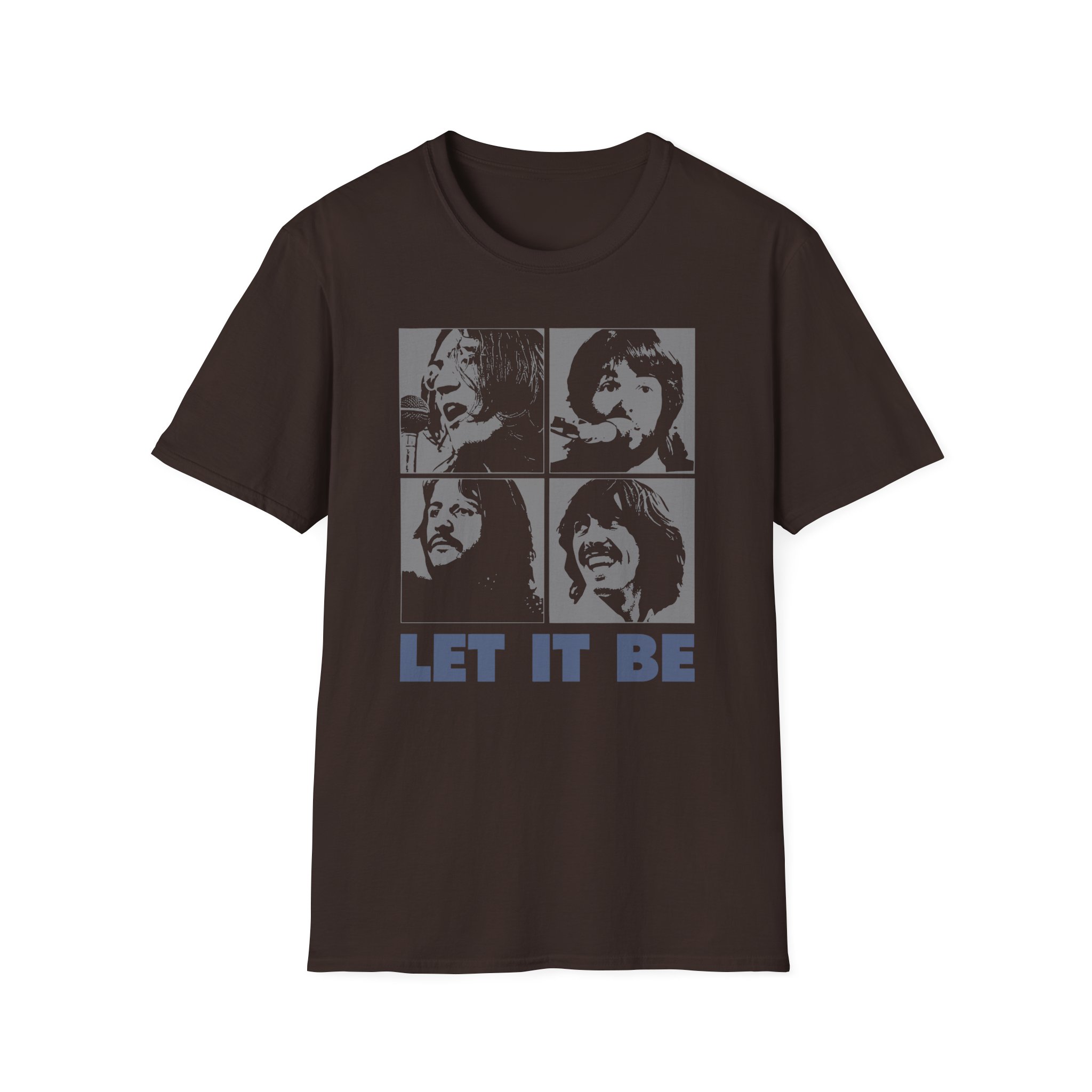 The Beatles Let It Be Distressed Unisex Softstyle T-Shirt