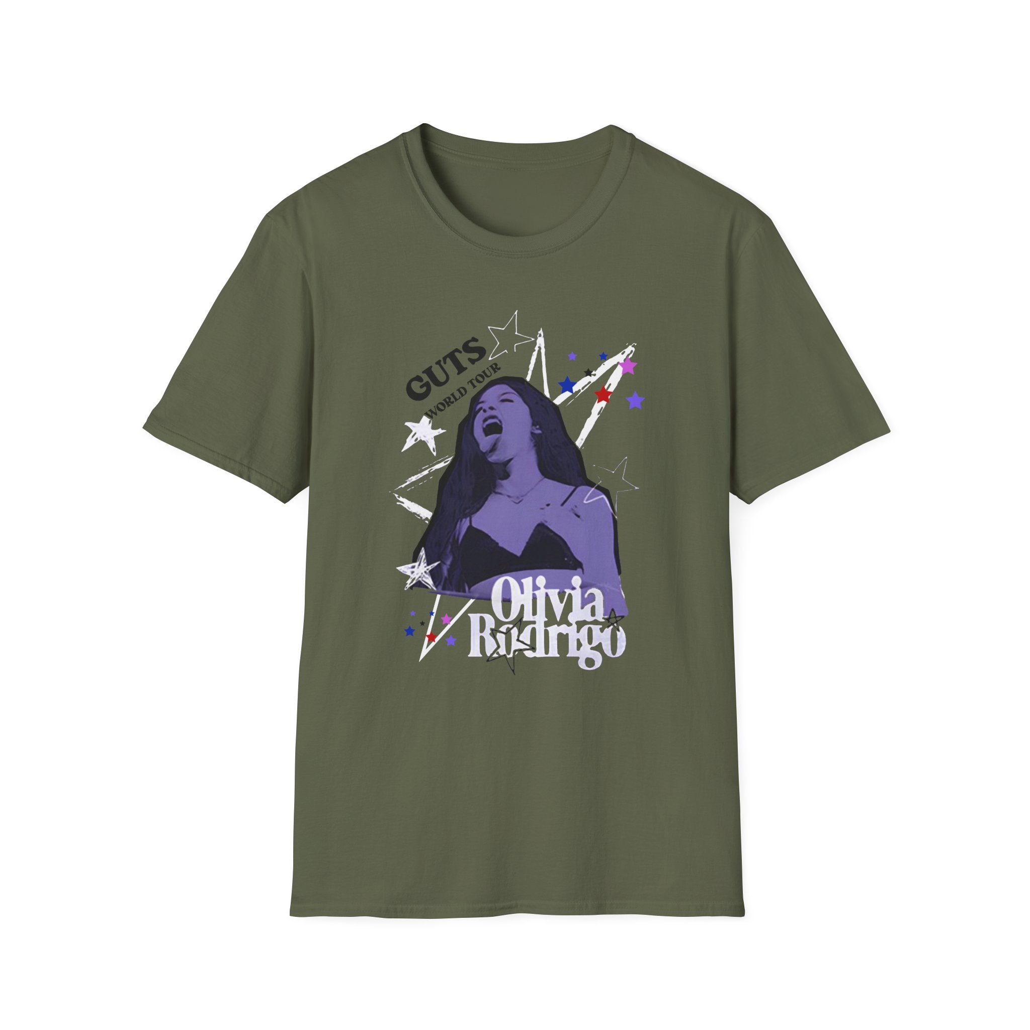 Olivia Rodrigo GUTS world tour unisex softstyle t-shirt