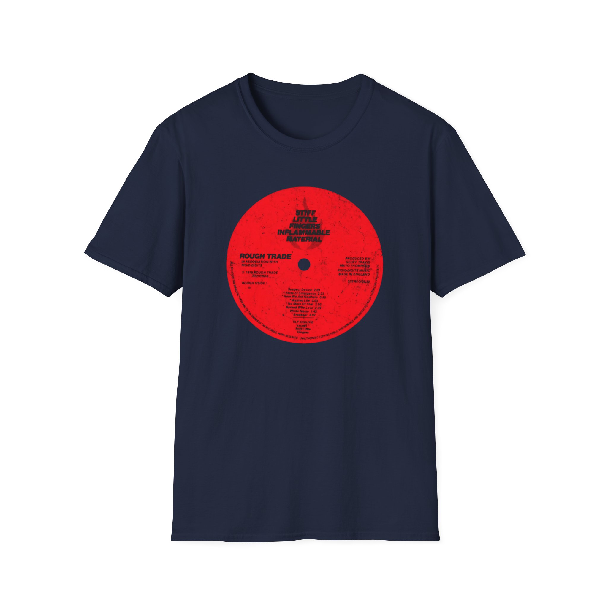 Stiff Little Fingers IM Record Unisex Softstyle T-Shirt
