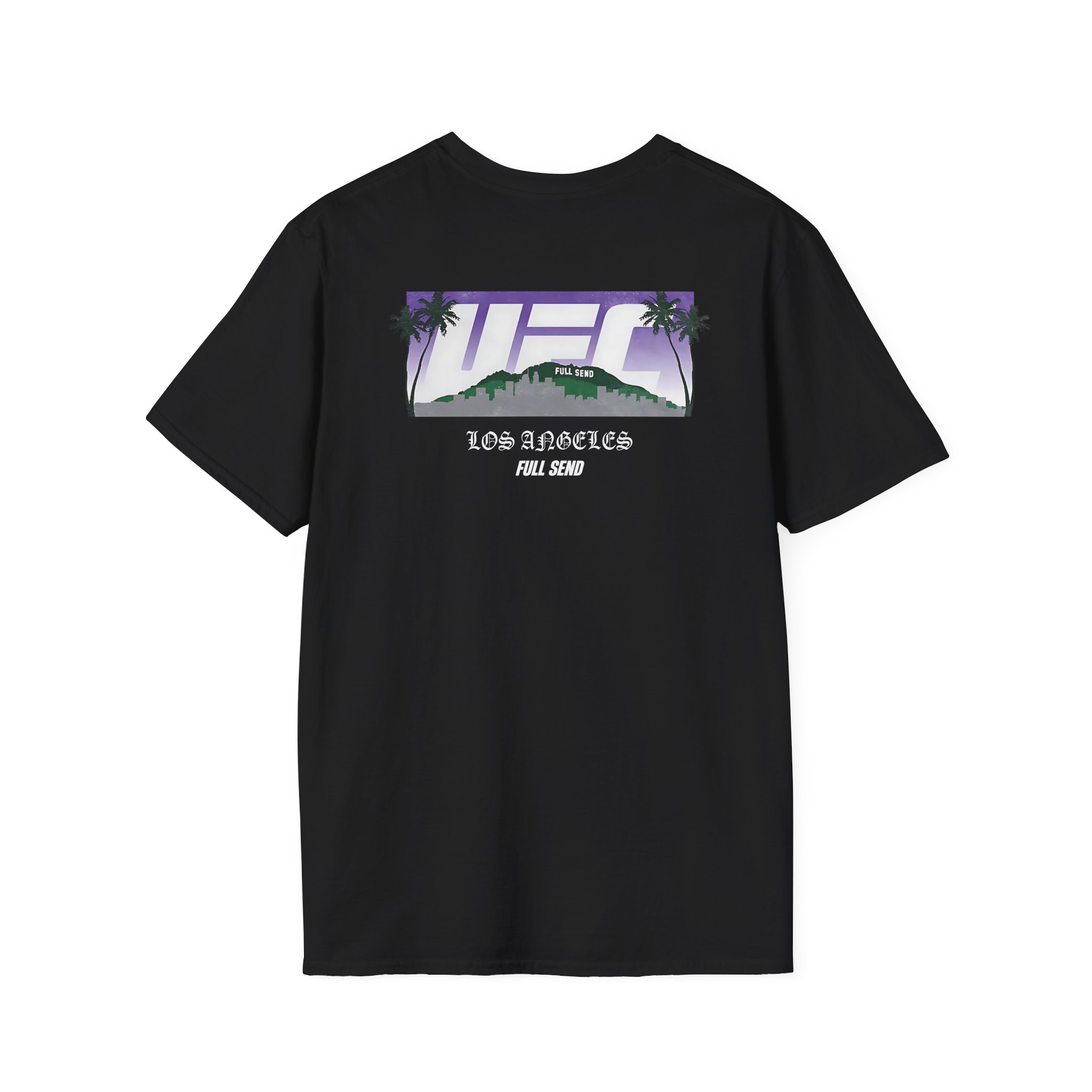 Full Send Ufc La Skyline Unisex Softstyle T-Shirt