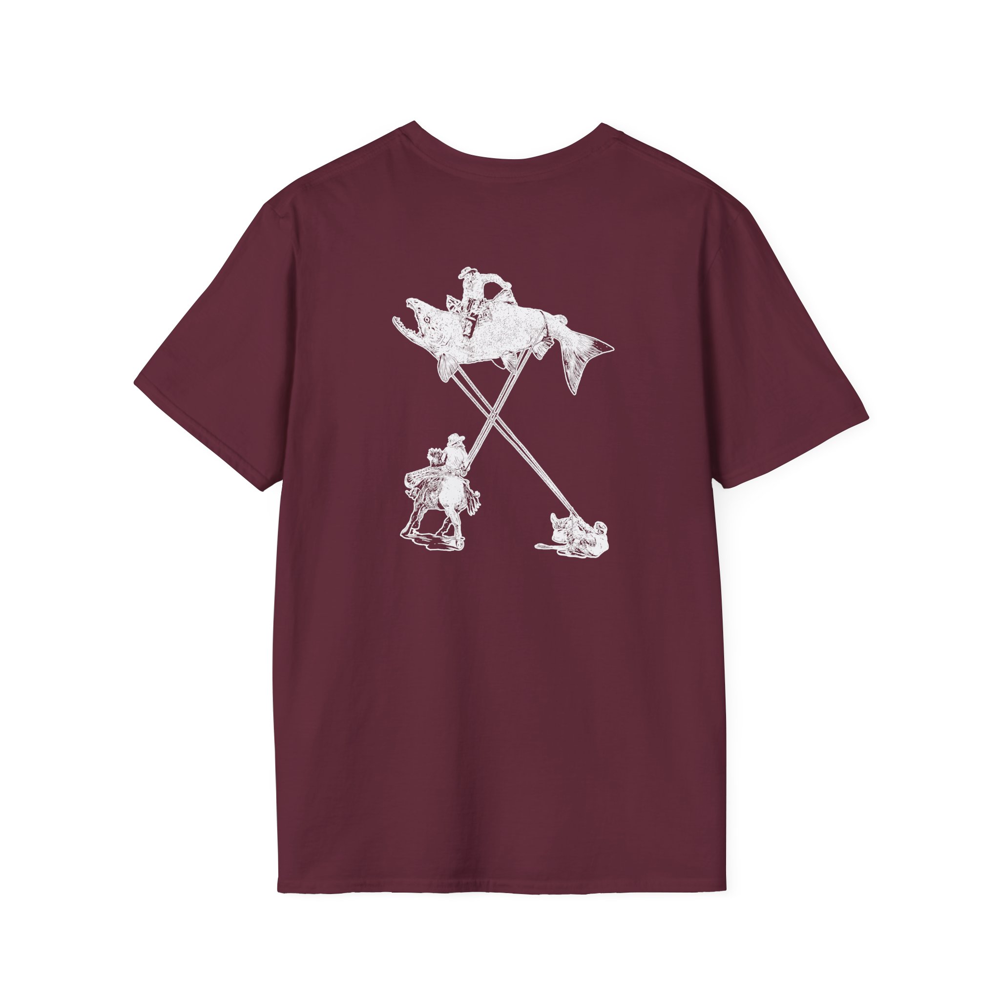 The Take Charcoal Salmon Rodeo Unisex Softstyle T-Shirt