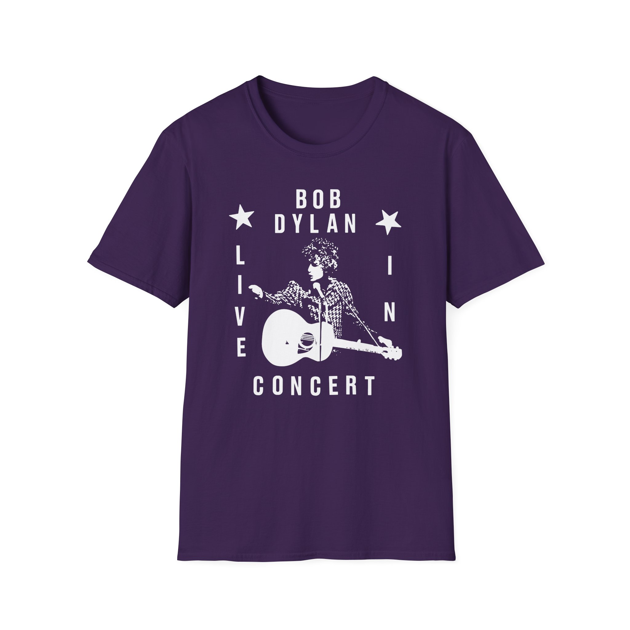 Bob Dylan Live In Concert Unisex Softstyle T-Shirt