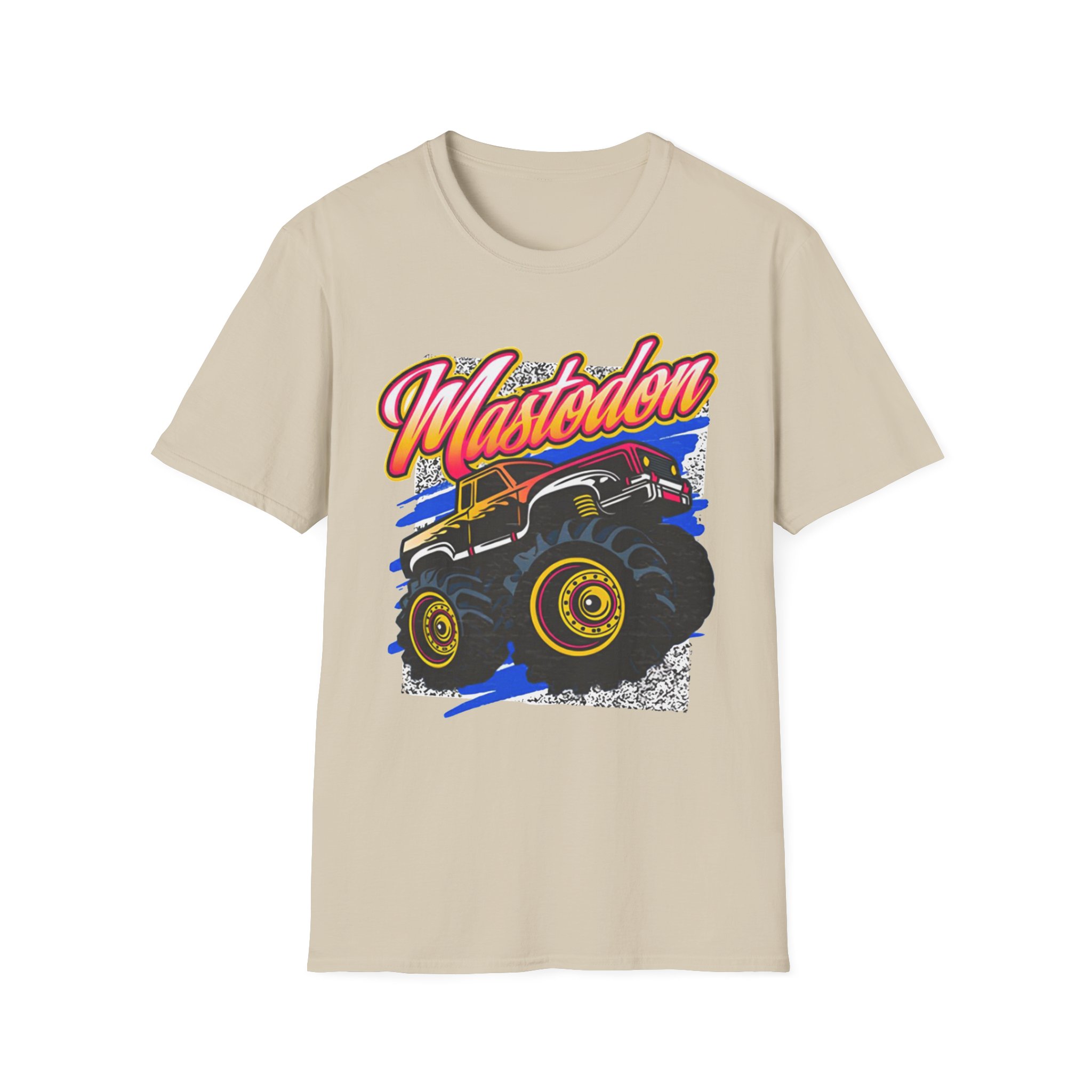 Mastodon Monster Truck Unisex Softstyle T-Shirt
