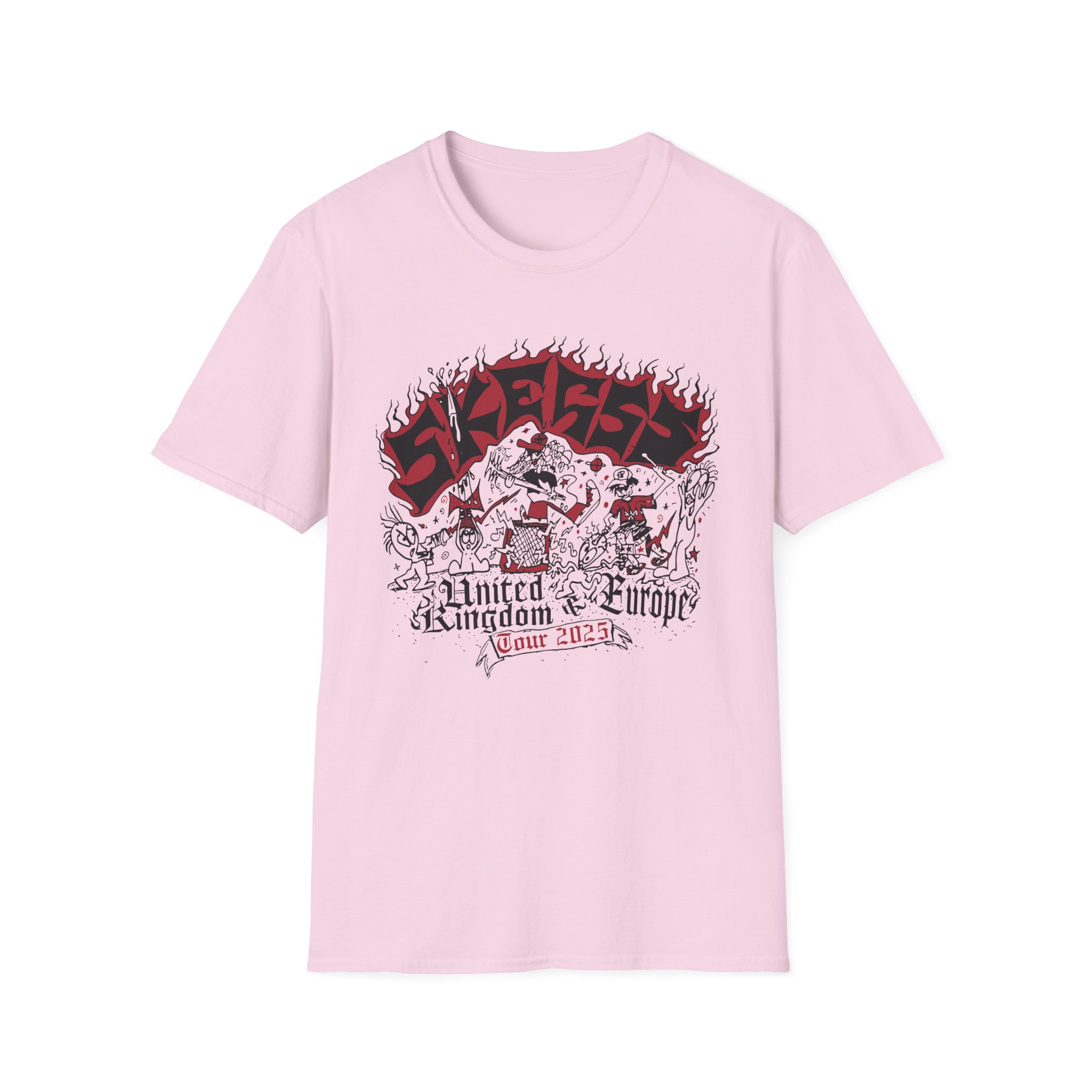 Skegss Uk Eu Tour 2025 Unisex Softstyle T-Shirt
