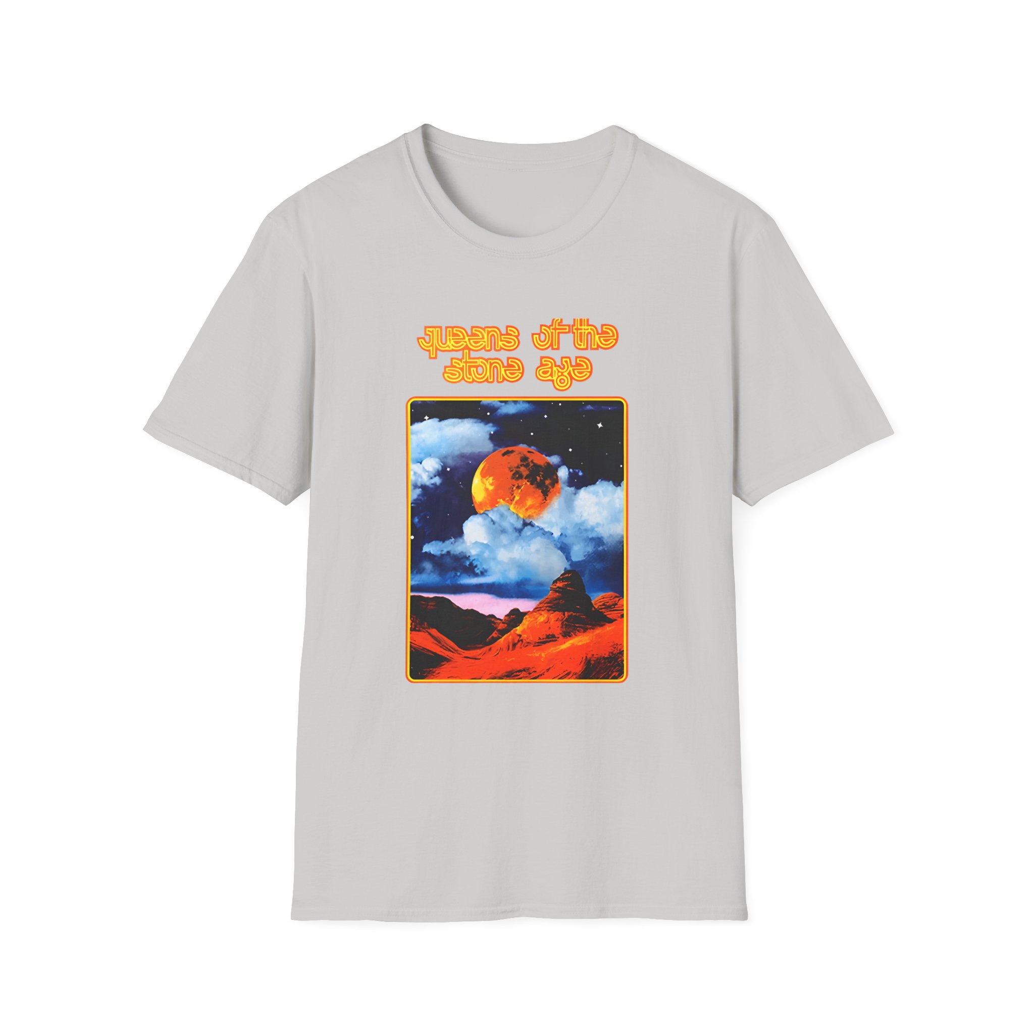 Queens of the Stone Age Moon Landscape Unisex Softstyle T-Shirt