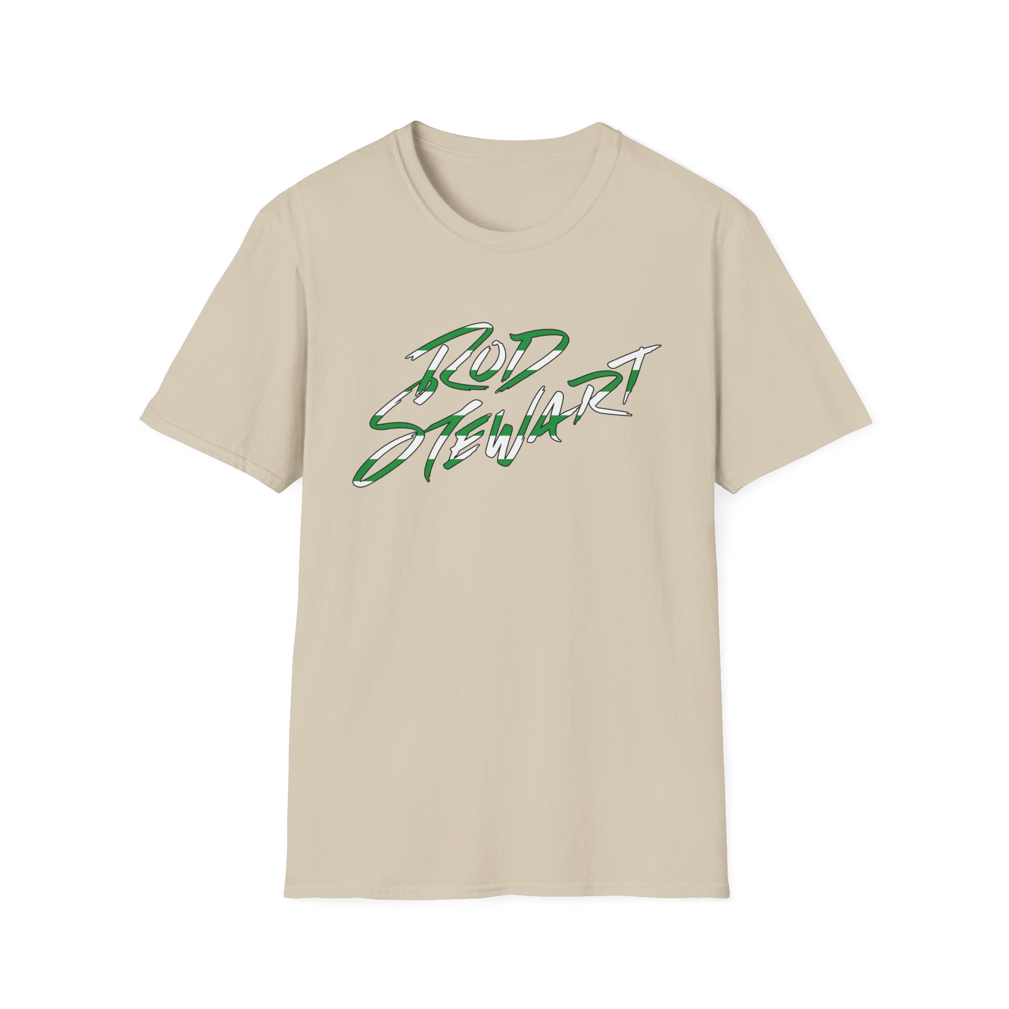 R S Striped Logo Forever Unisex Softstyle T-Shirt